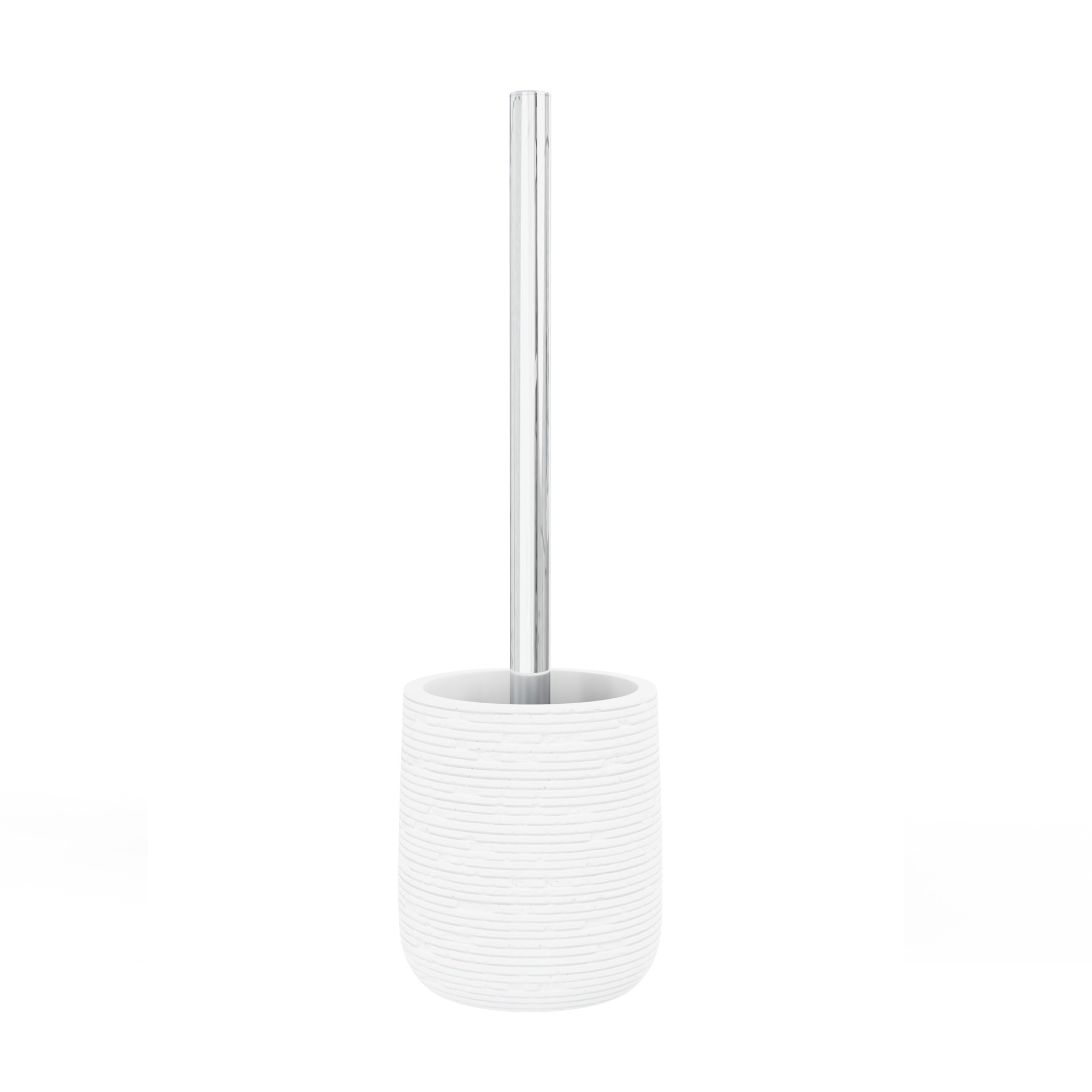 Ершик для унитаза, напольная, BRICKS, WHITE, полирезин