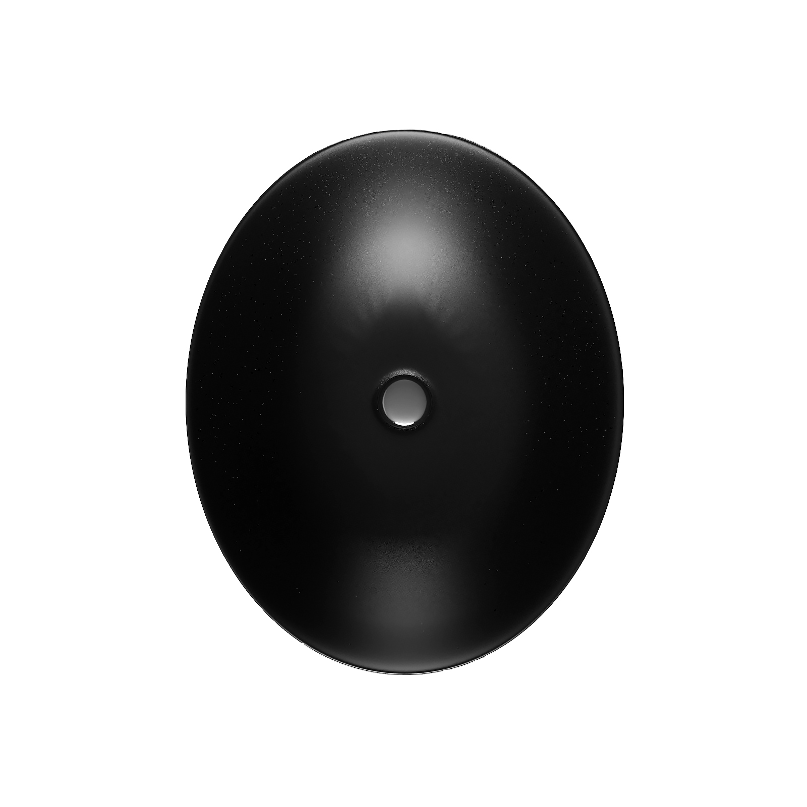 Умывальник накладной A433BM черный матовый овальный без перелива (515*390*145 мм)