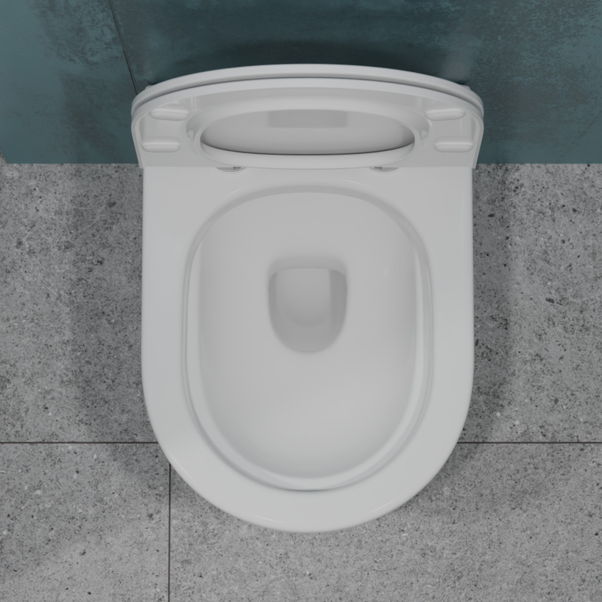 Унитаз подвесной K505 безободковый, сиденье тонкое ДП, крепления