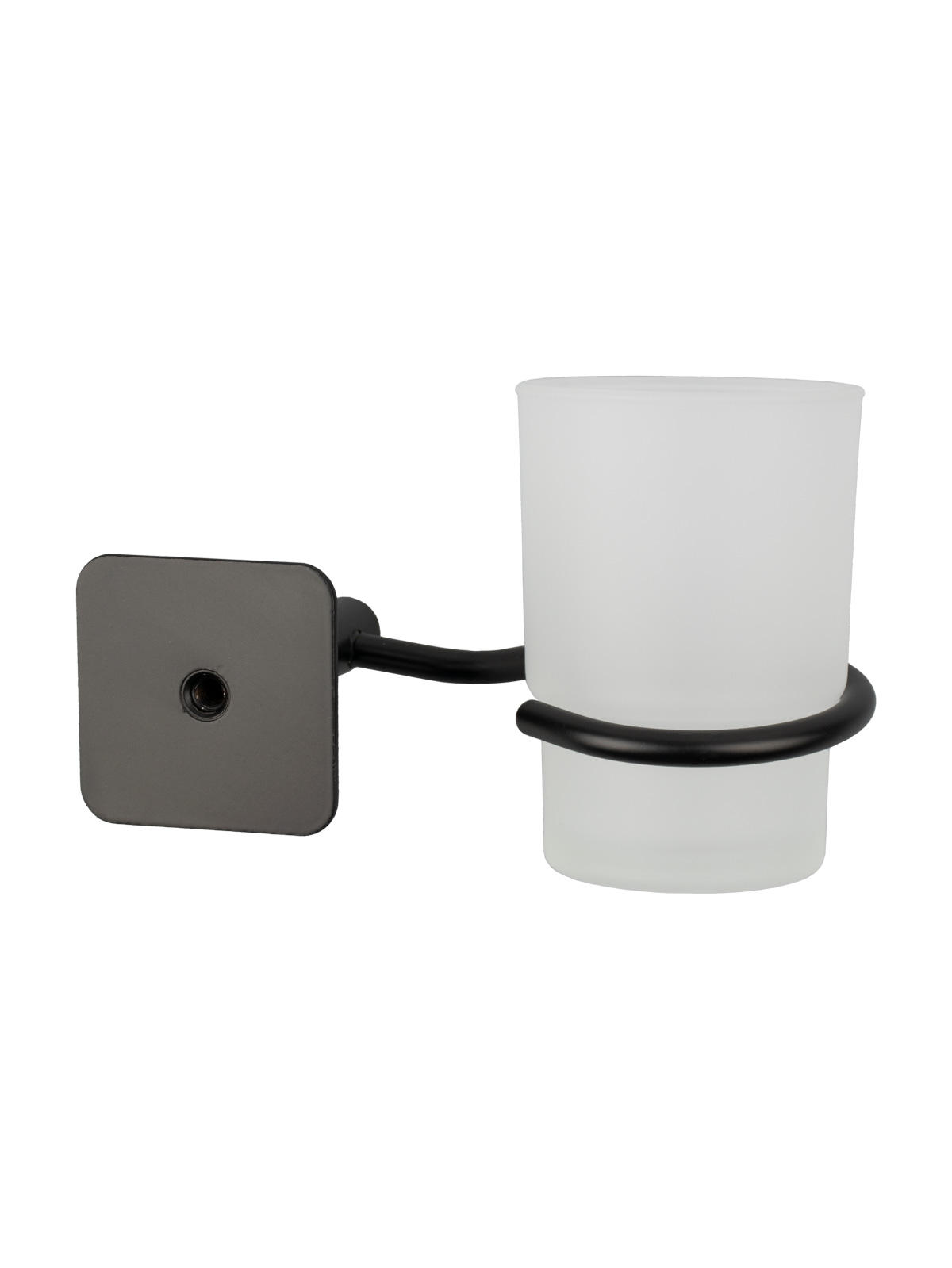 стакан 1-ый стекло, металл черный на липучке B6445P-9