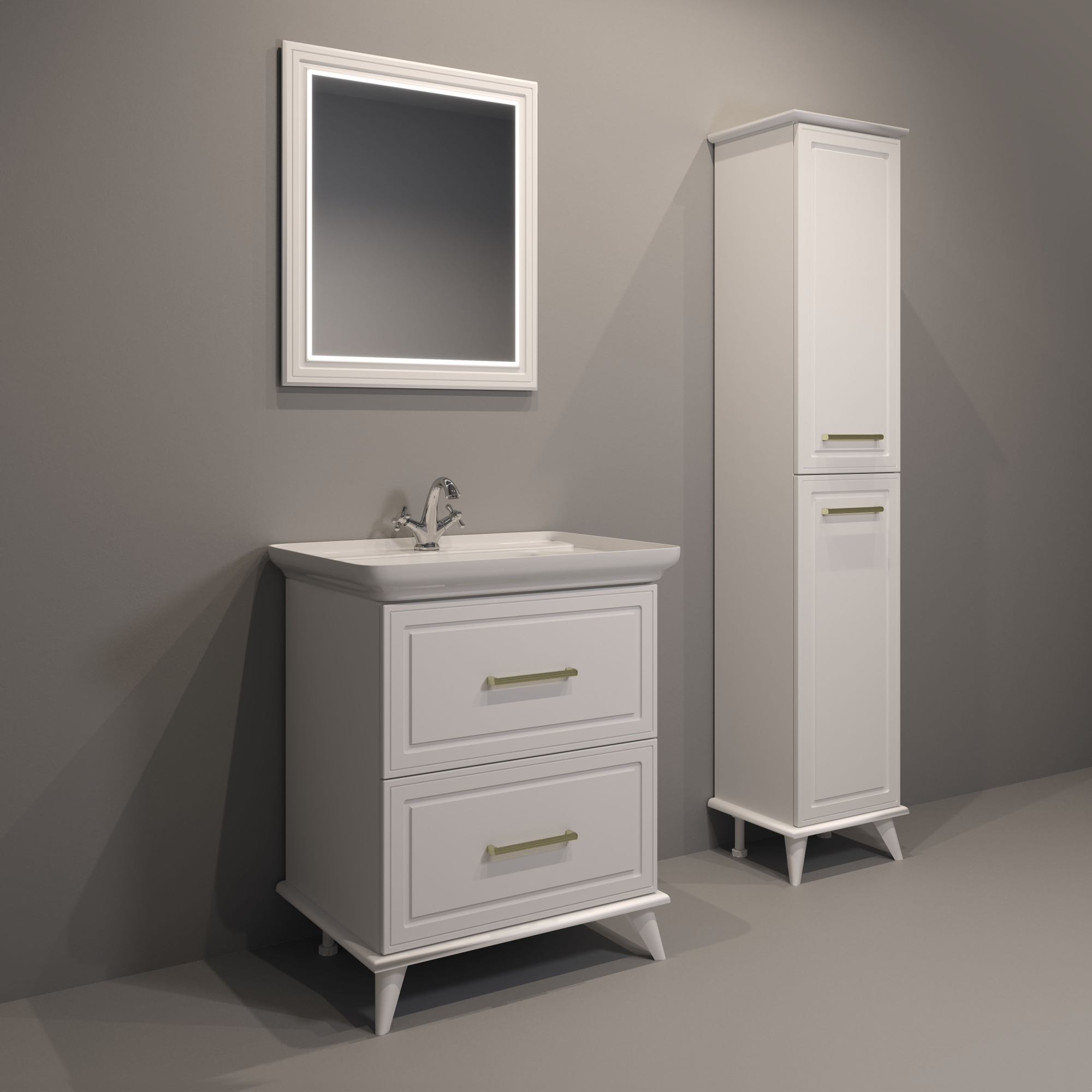 40 Пенал-шкаф «Michael 40» универсальный, цвет белый