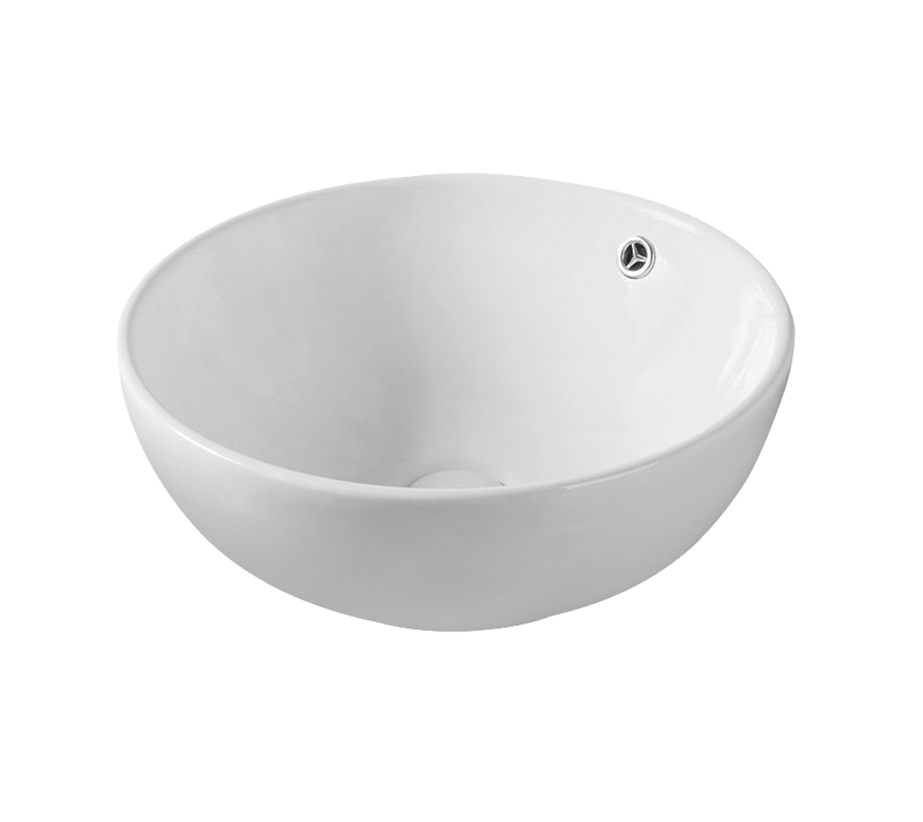 Умывальник накладной A002 круг с переливом (430*430*170 мм)