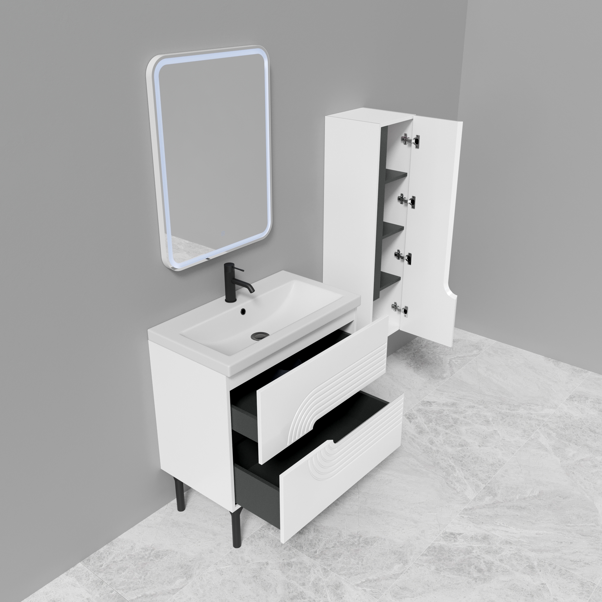 30 Пенал подвесной "Селеста 30" (правый)