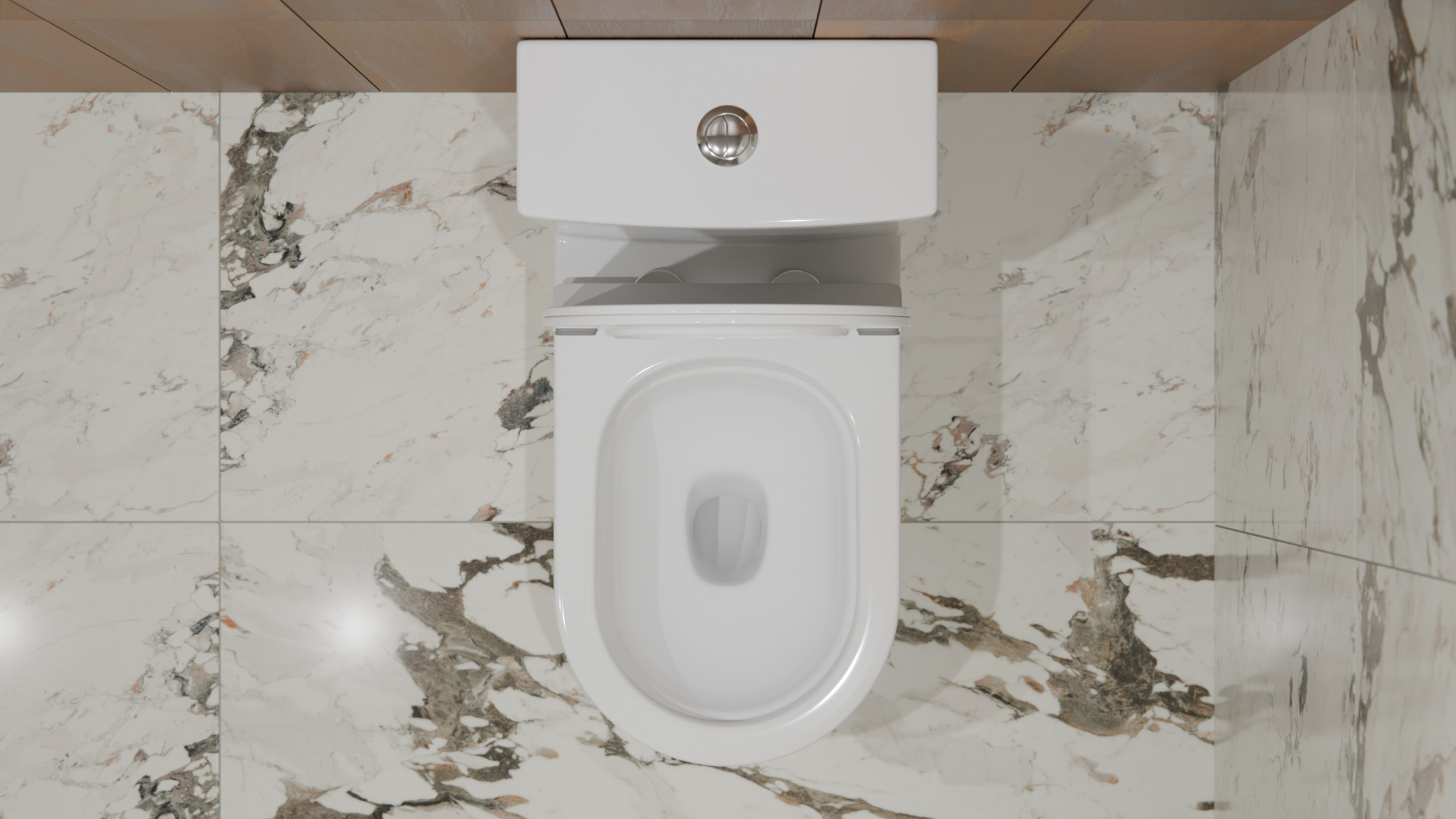 Унитаз-моноблок T1088 безободковый круговой смыв, сиденье тонкое ДП, арматура (с гофрой и подводкой)