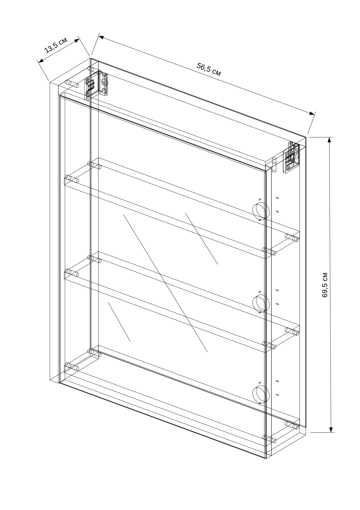 60 Зеркало-шкаф "Chelsea 60"