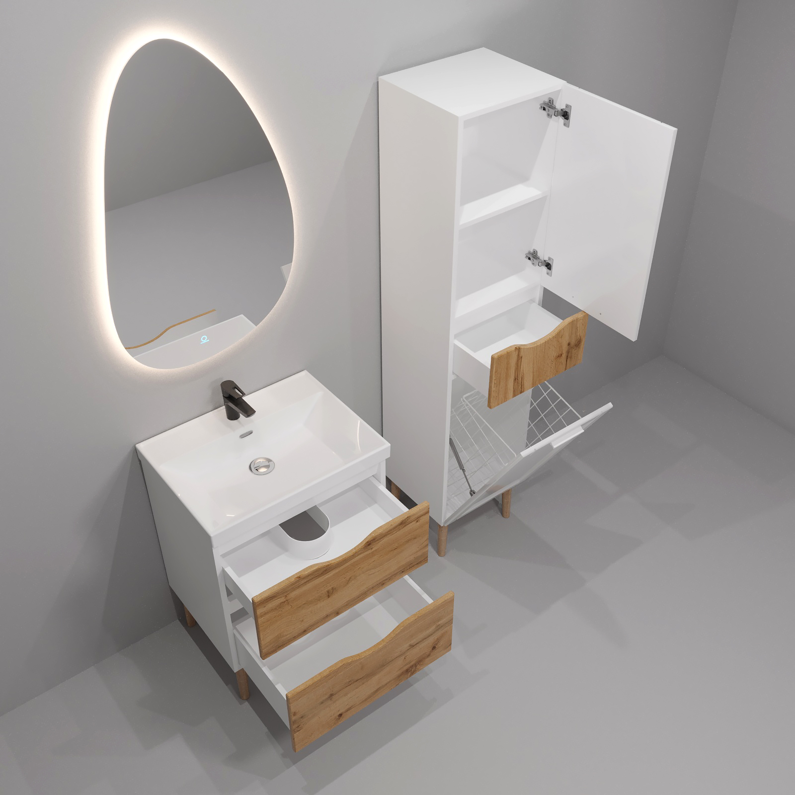 80 Тумба «Ингрид 80» (ум. Line 80, Como 80, Миранда 80)