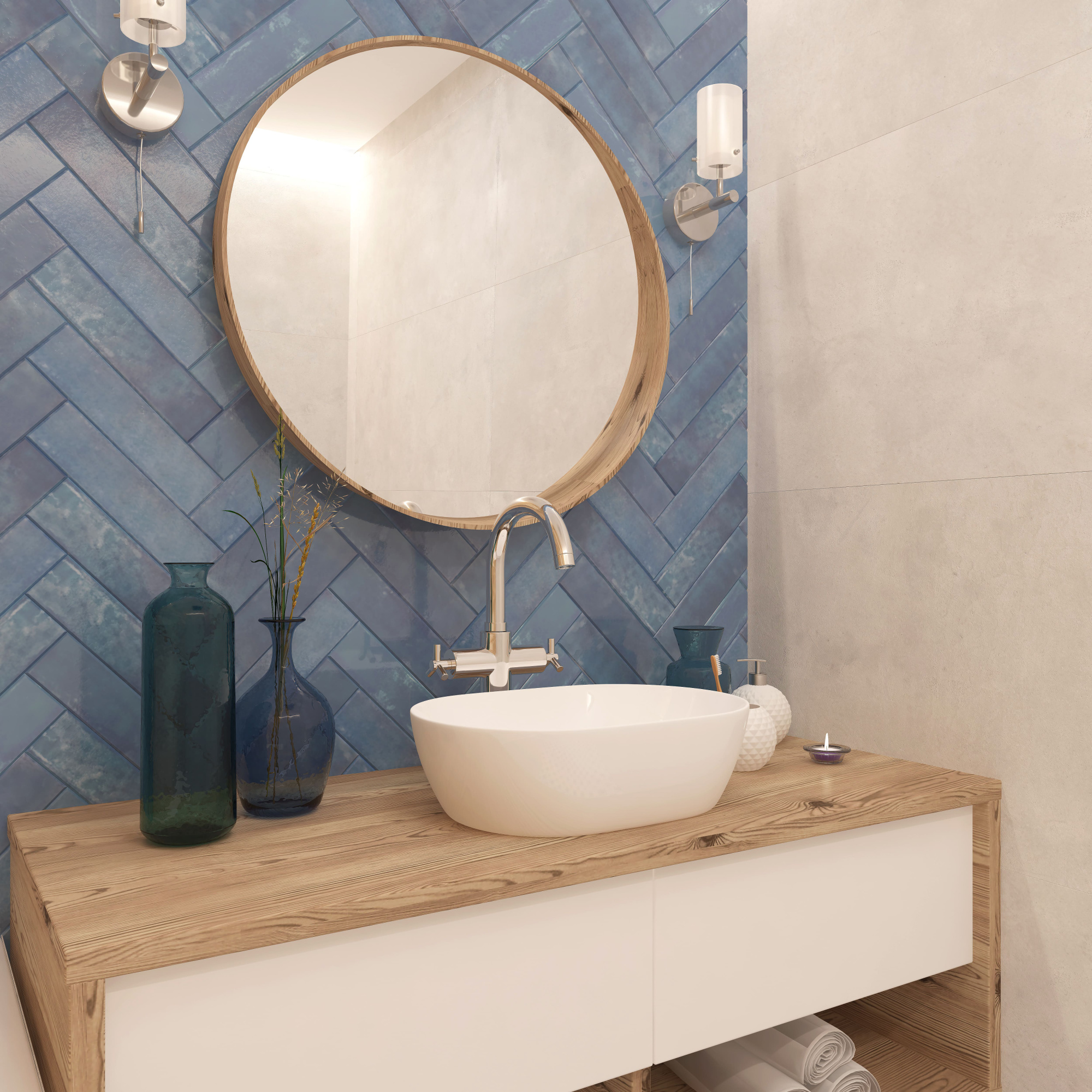 Умывальник накладной A257A овальный без перелива (485*350*140 мм)