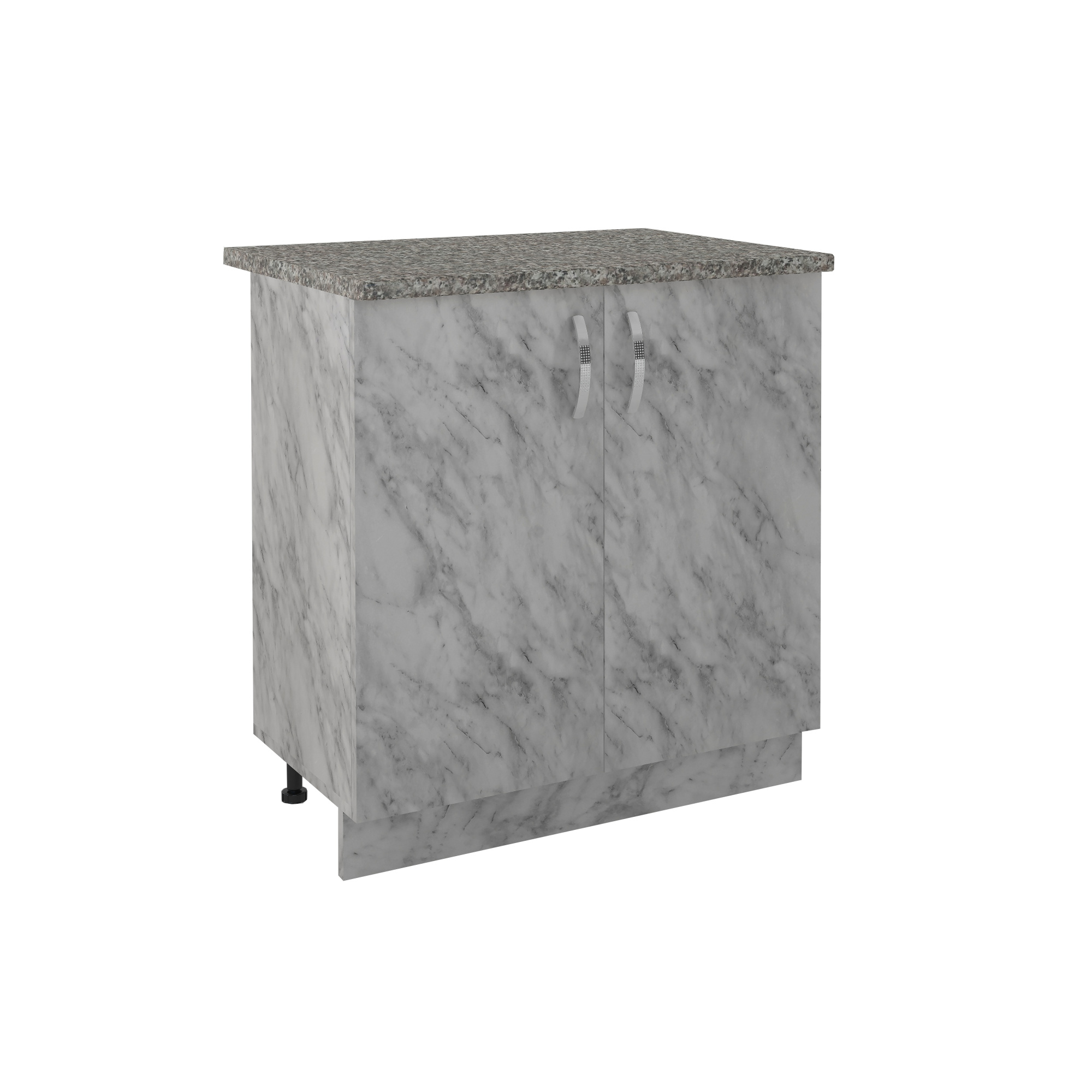 800 Стол рабочий/разделочный - белый мрамор (80х84х43)