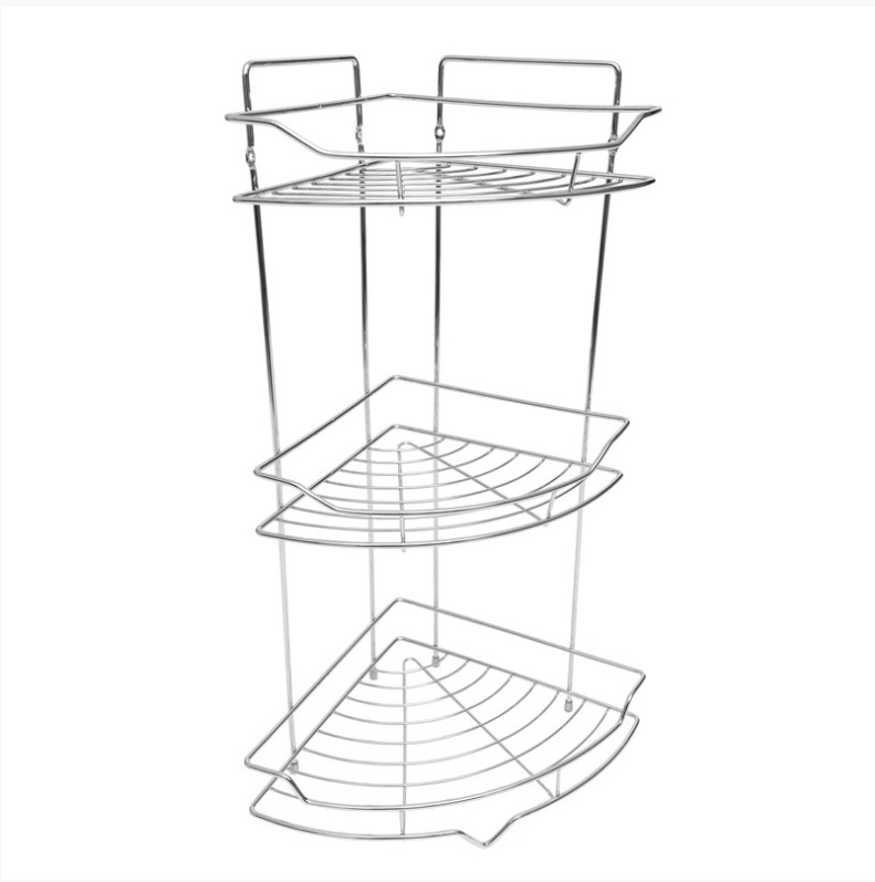 Полка угловая хром 3-ая AE-436, хром