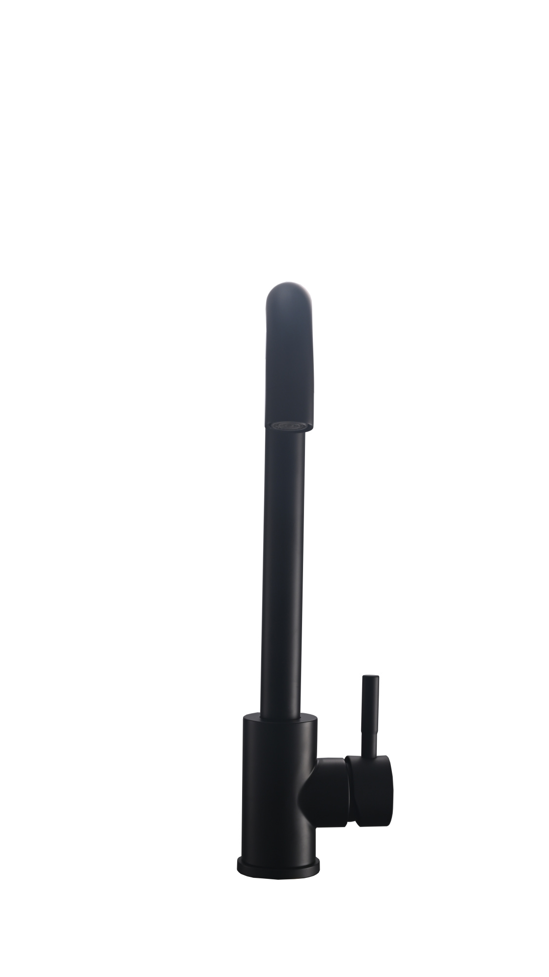 FK02B Смеситель для кухни нержавейка, черный EvaGold