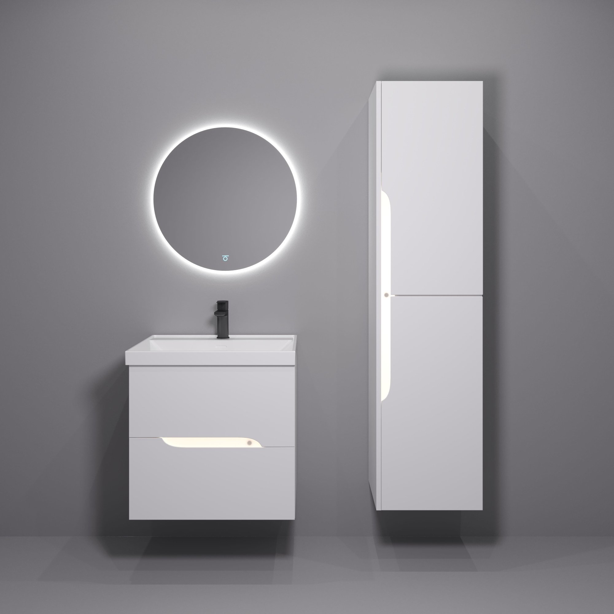 60 Тумба подвесная Шелл 60 (ум. Line 60, Como 60, Миранда 60)