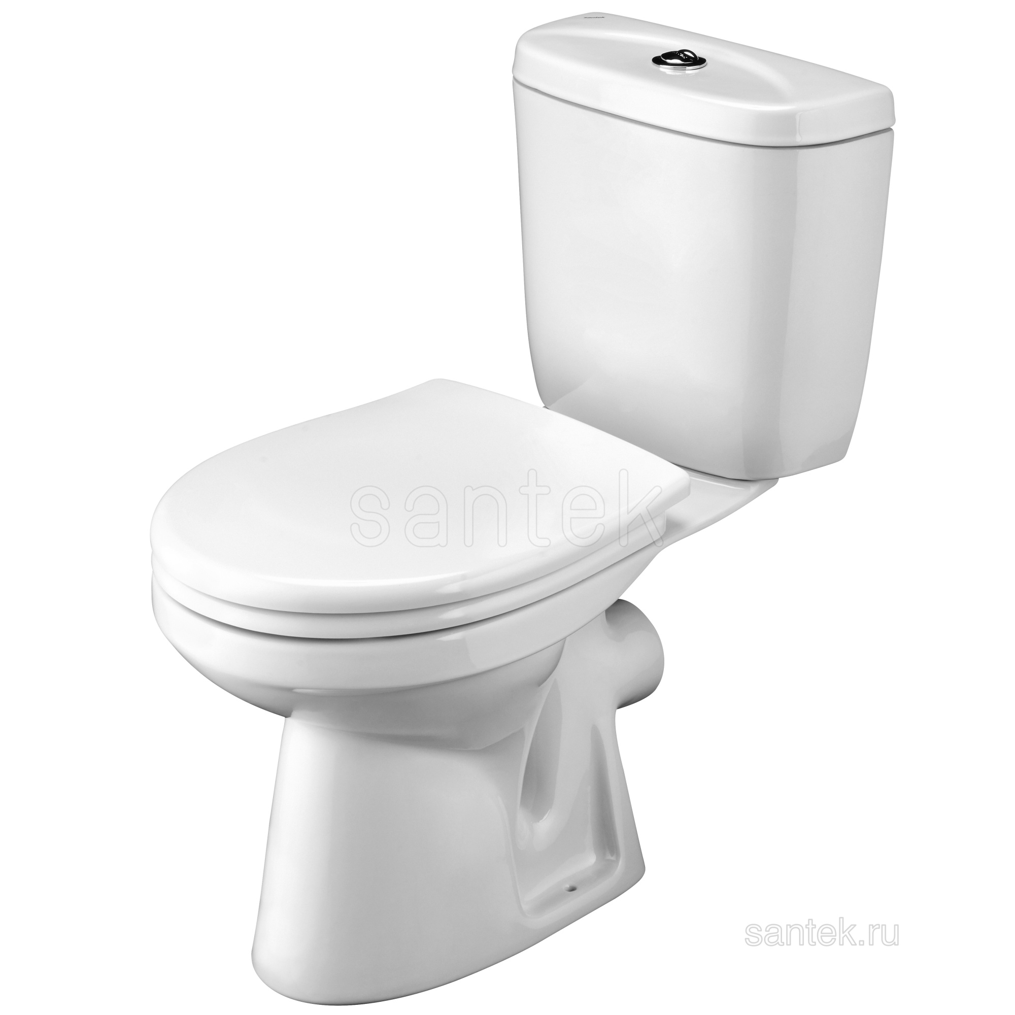 Унитаз-компакт "Анимо" прямой (эконом: 1-реж., полипроп)