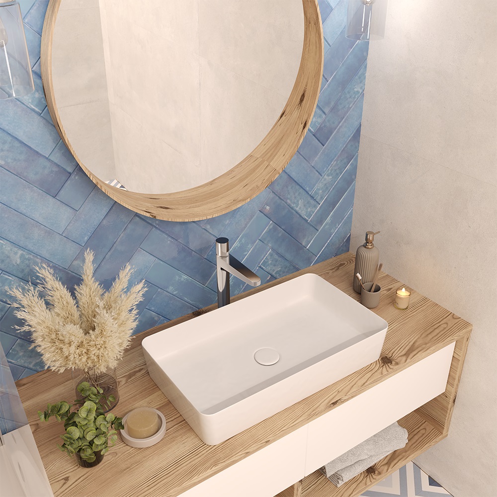 Умывальник накладной A442B прямоугольник без перелива (500*345*110 мм)