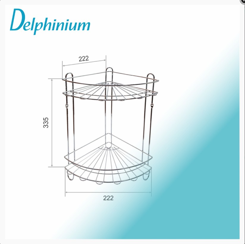 Полка угловая хром 2-ая AE-435A, хром