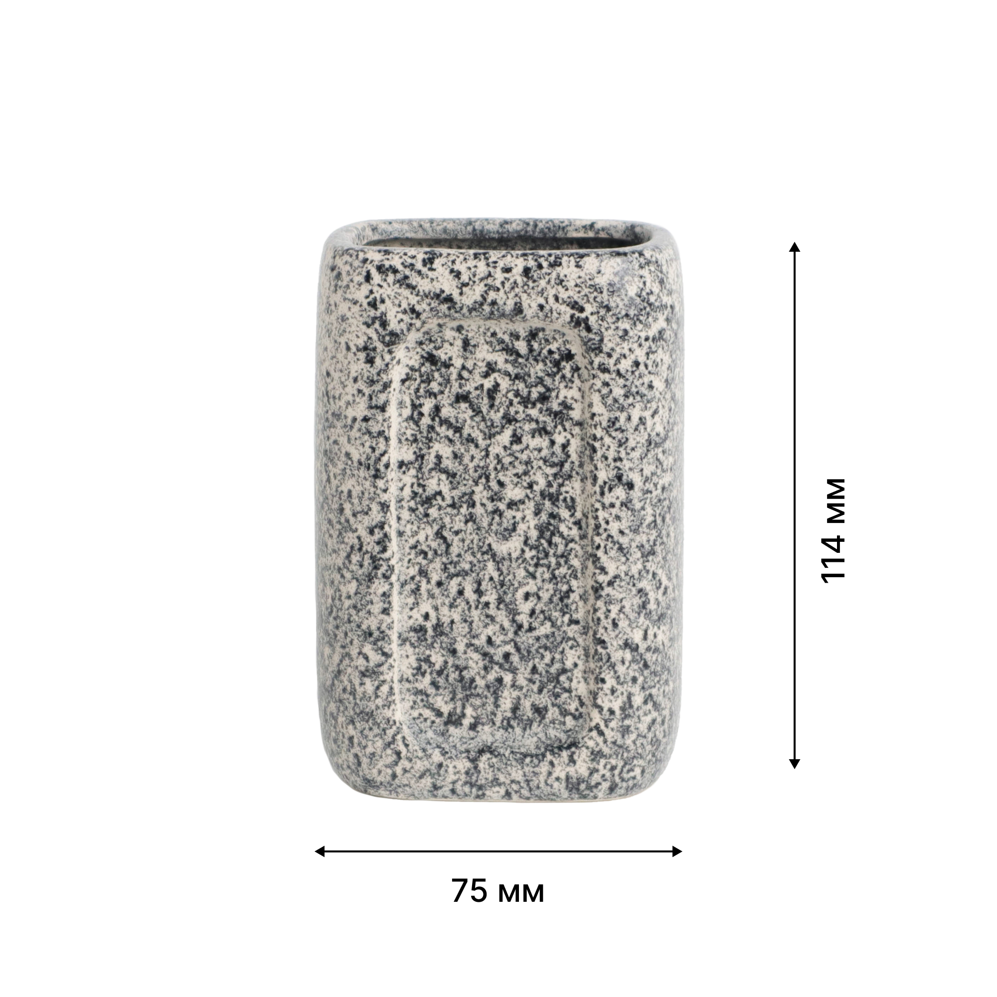 Стакан для зубных щеток настольный,  CAVE, керамика