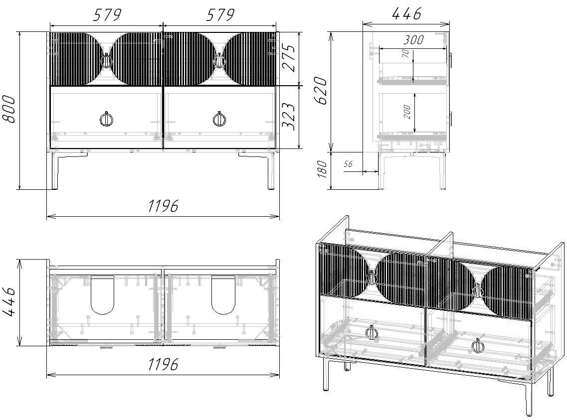 120 Тумба Энсо 120 (ум. Line 120, Classica 120)
