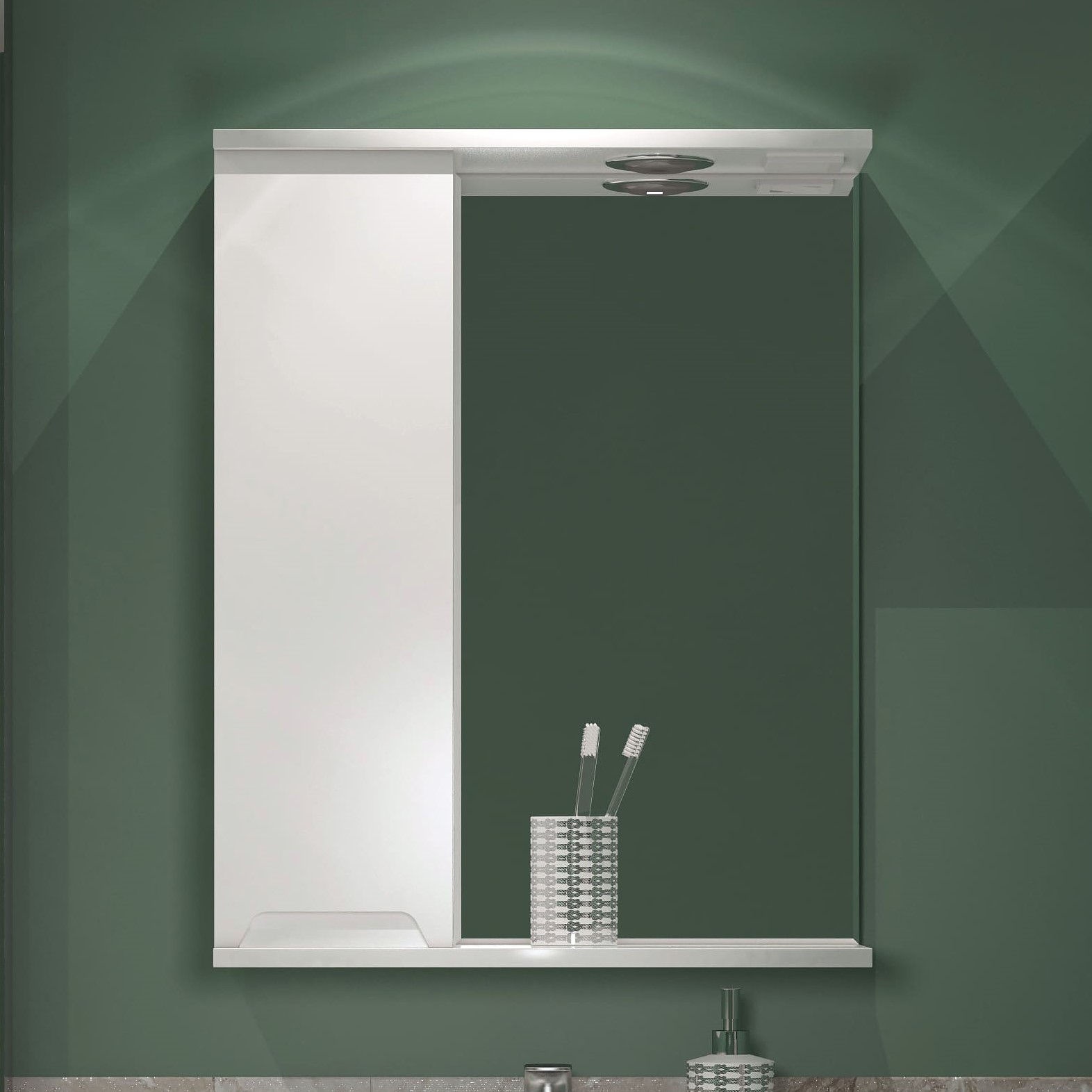 55 Зеркало-шкаф "Paola 55"