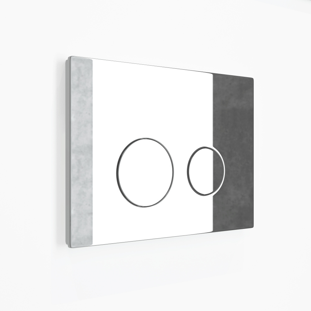 Кнопка смыва EvaGold 545-19 пластик круглая хром для инсталляции 545