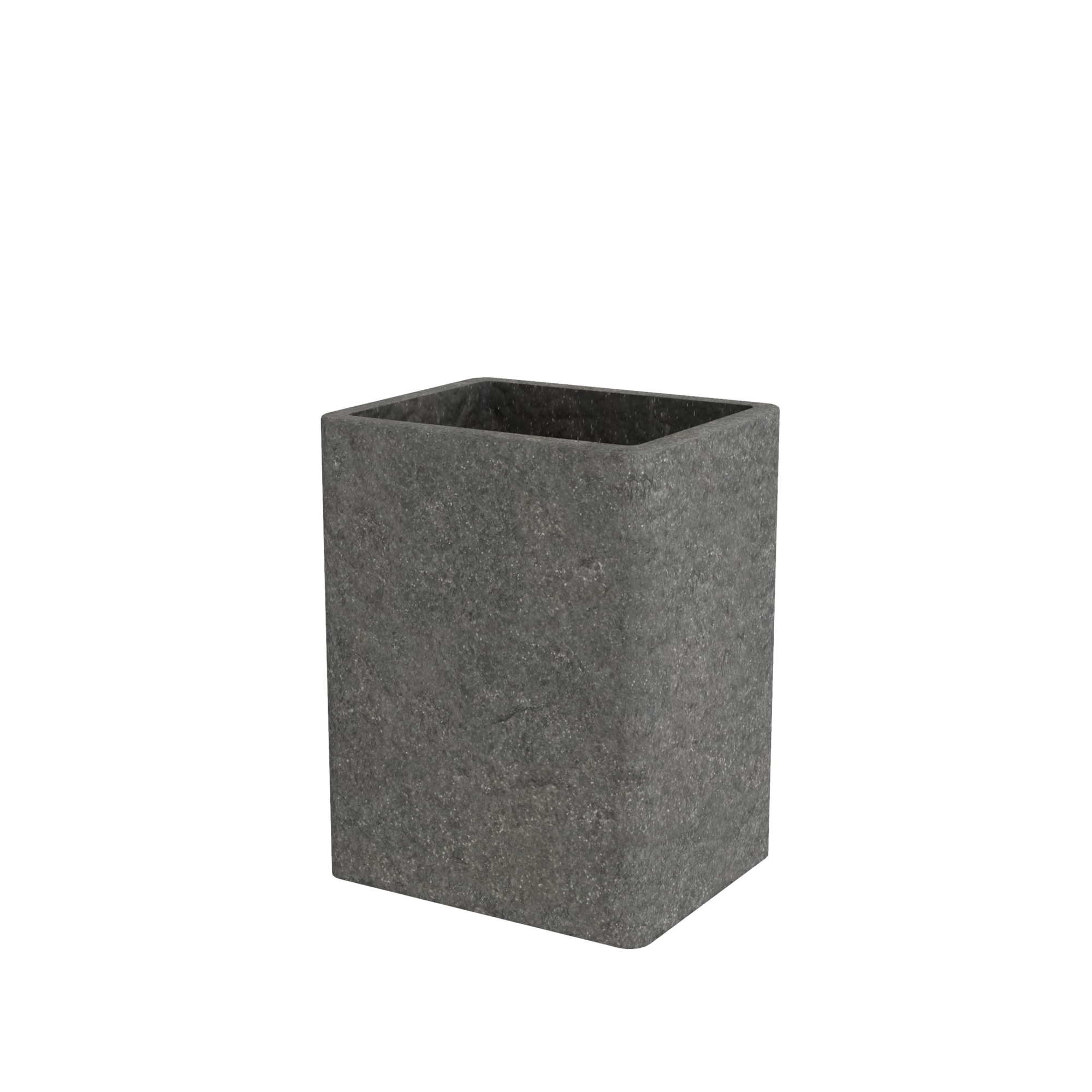 Стакан настольный,  STONE, BLACK, полирезин