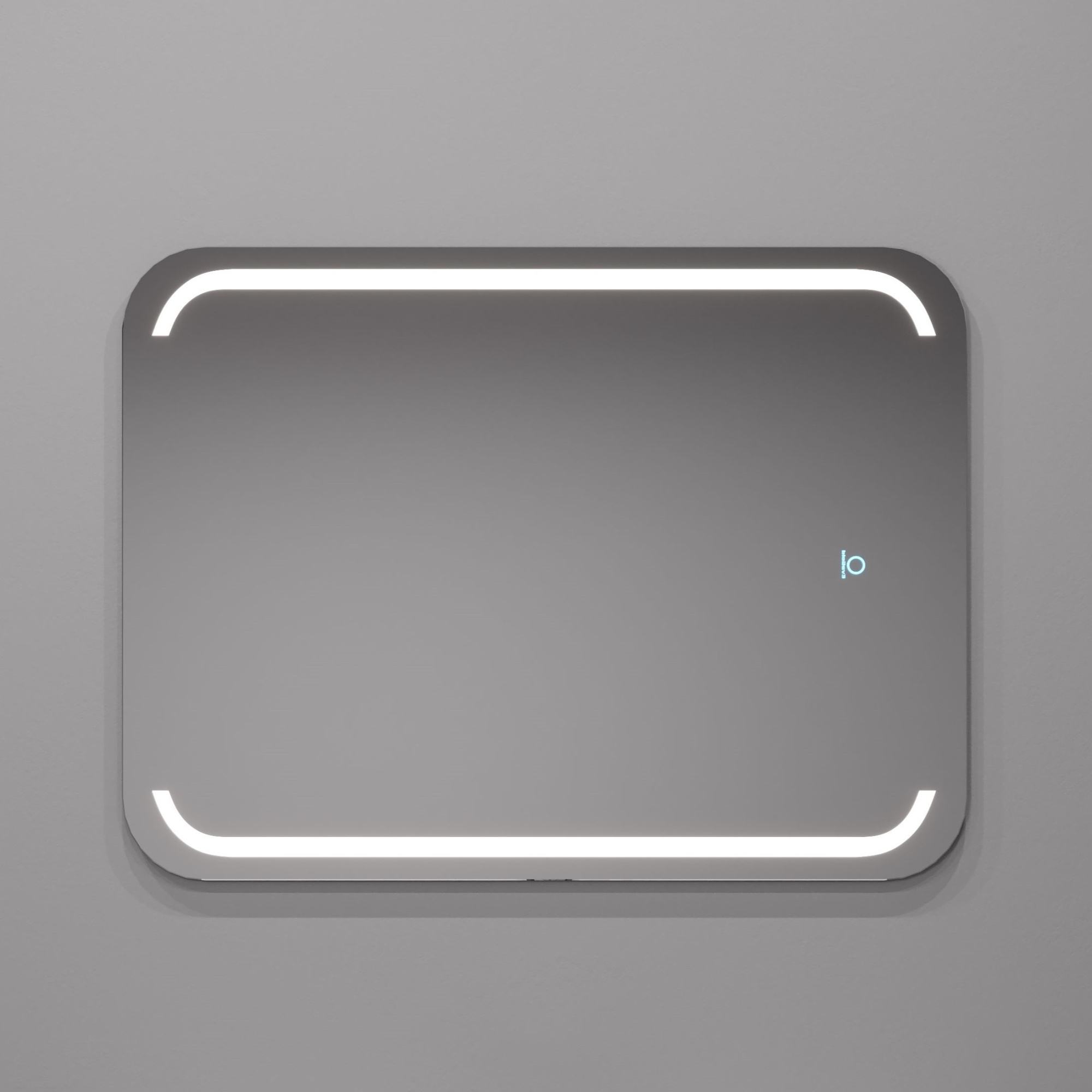 Зеркало Paola 60x80 light прямоугольное с LED подсветкой (2 варианта навеса)