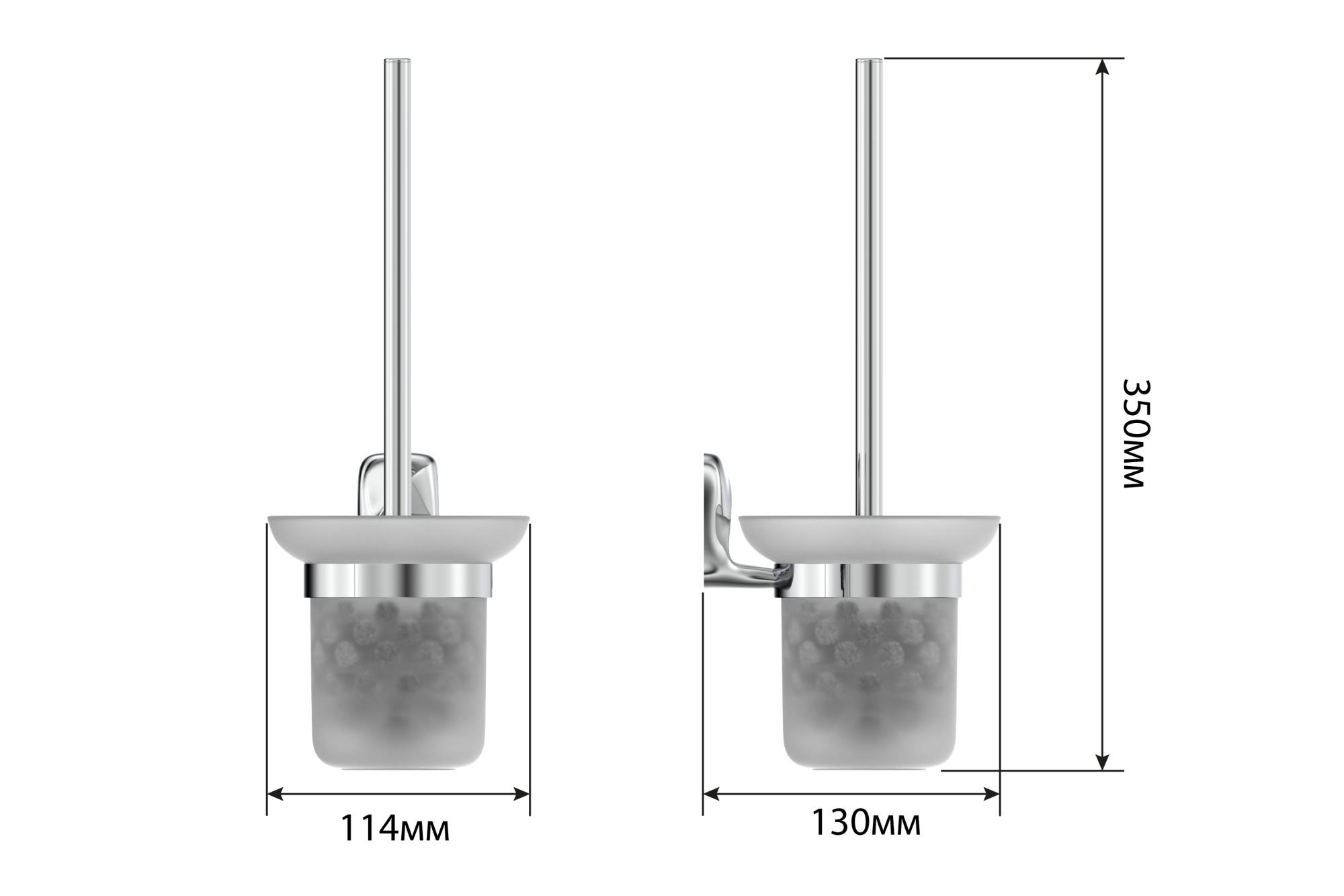 Ершик для унитаза "FLOWER" FORA