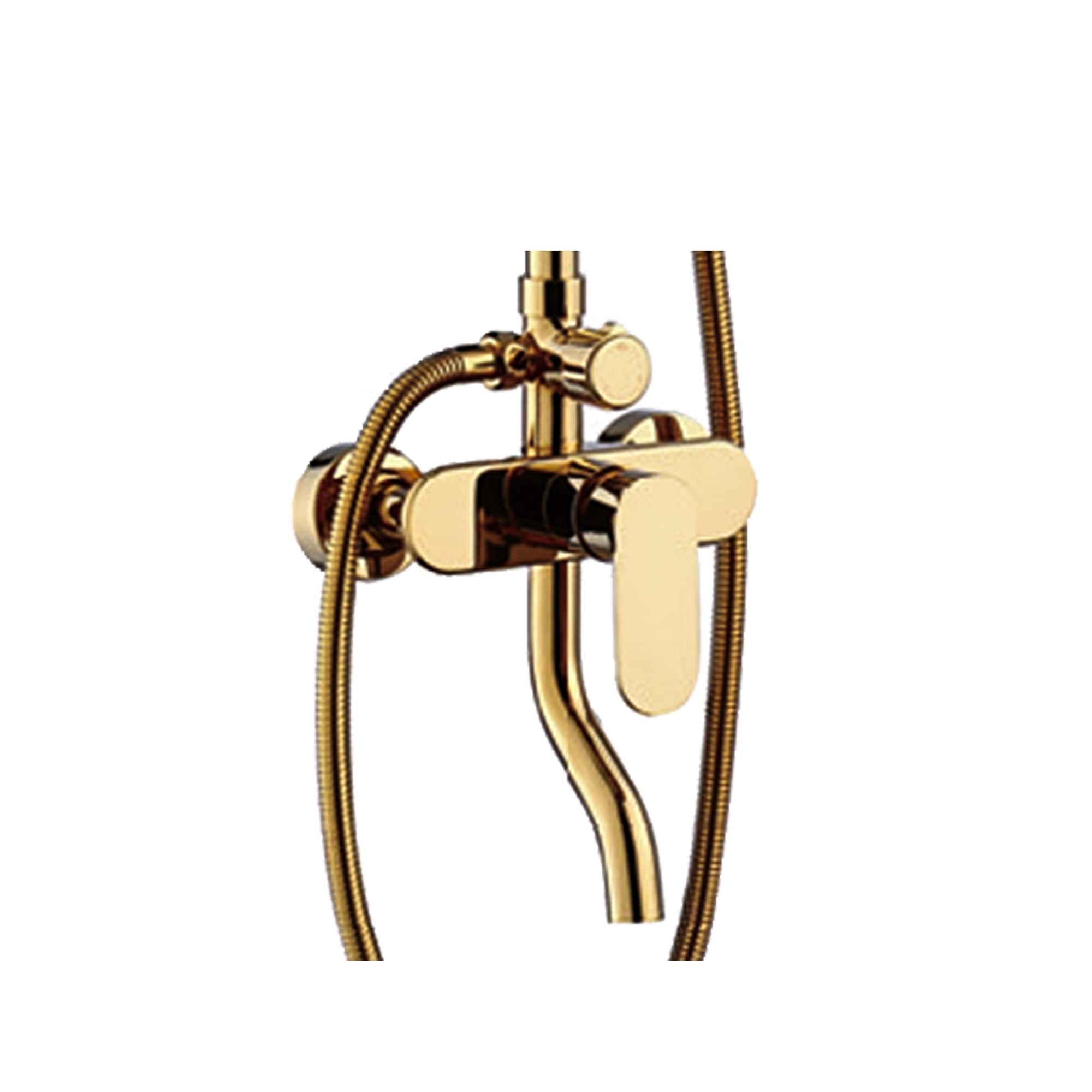 Retro FS10G-PVD Душевая стойка со смесителем латунь, золото EvaGold