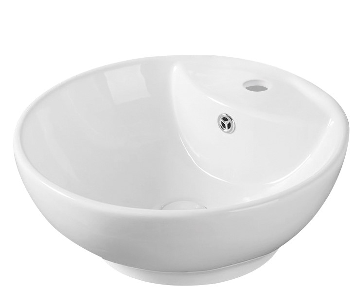 Умывальник накладной A047 круглый с переливом (450*450*170мм)