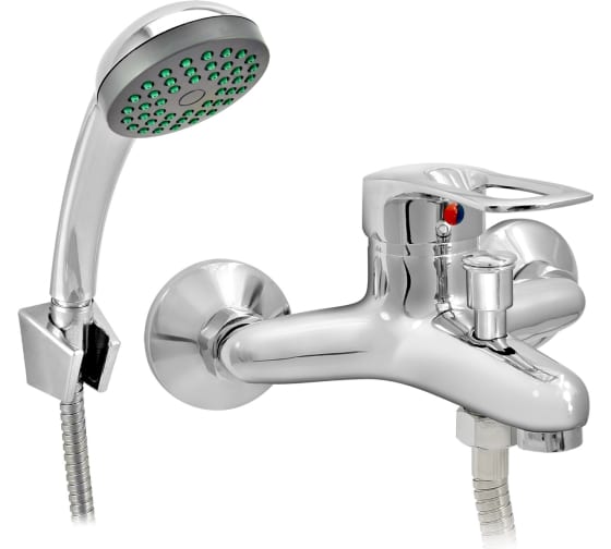 0402.779, Смеситель ванно-душевой одноручн. "Juguni", короткий излив, картр 35мм с шлангом и лейкой