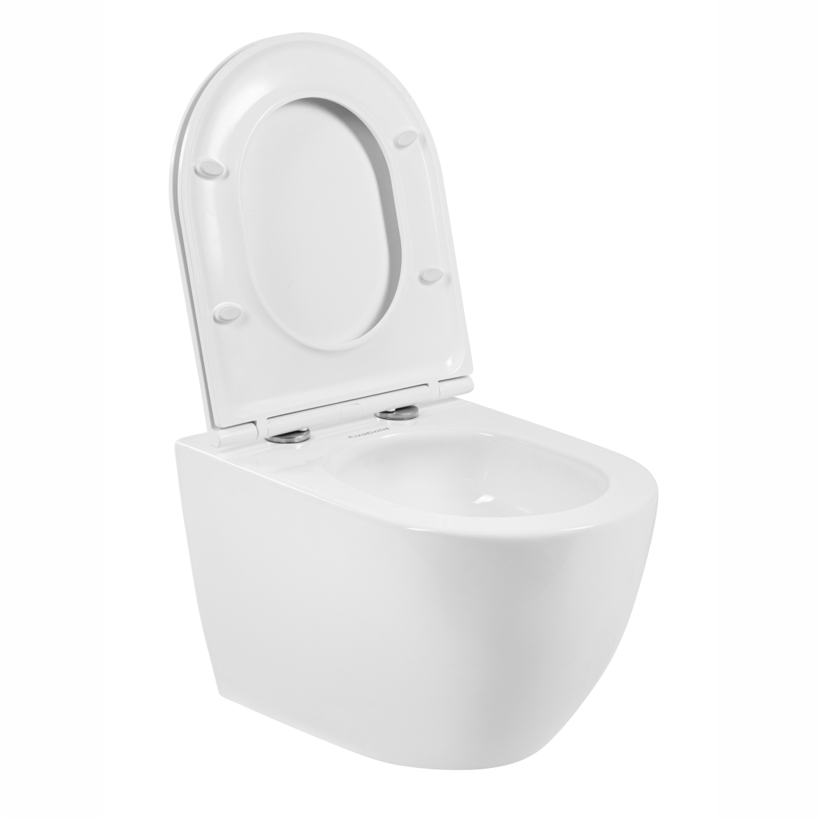 Унитаз подвесной K709T с круговым смывом безободковый, сиденье тонкое ДП, крепления