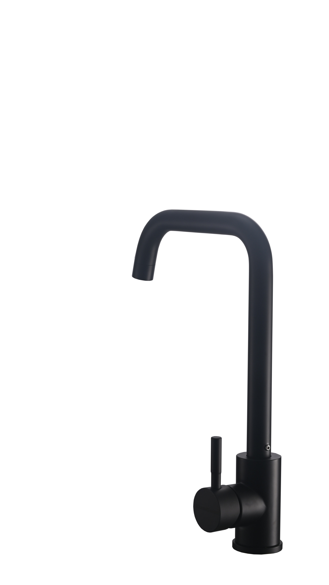 FK02B Смеситель для кухни нержавейка, черный EvaGold