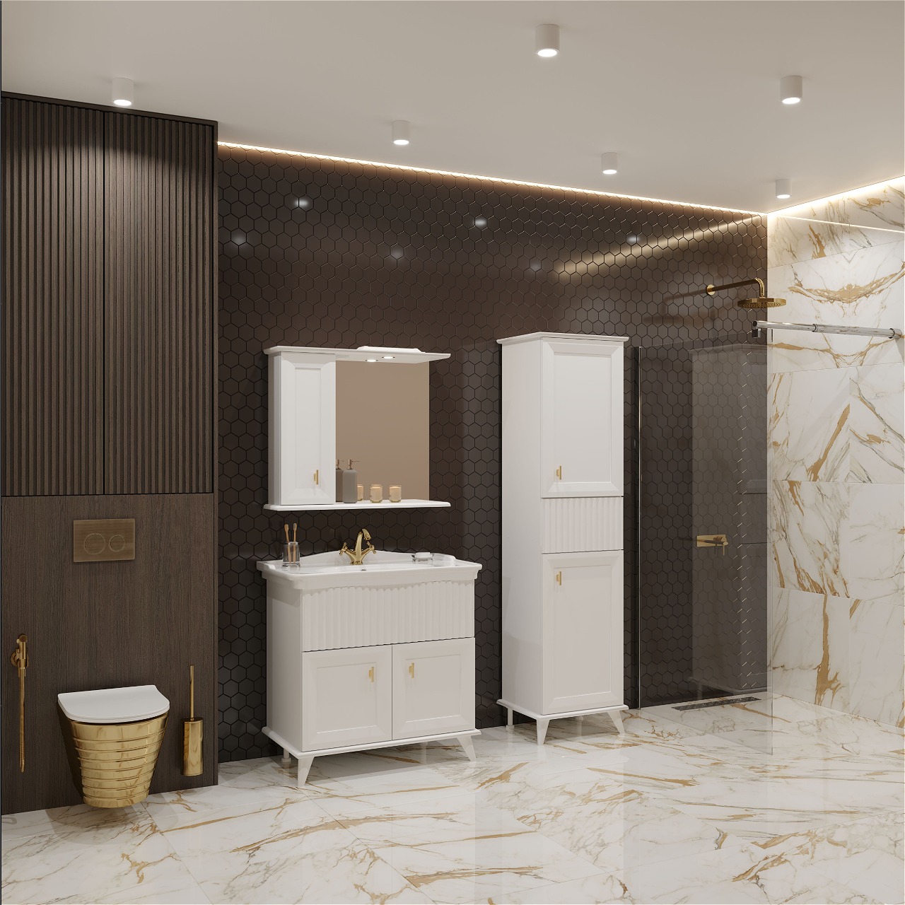 50 Пенал-шкаф «Retro 50» №2 универсальный