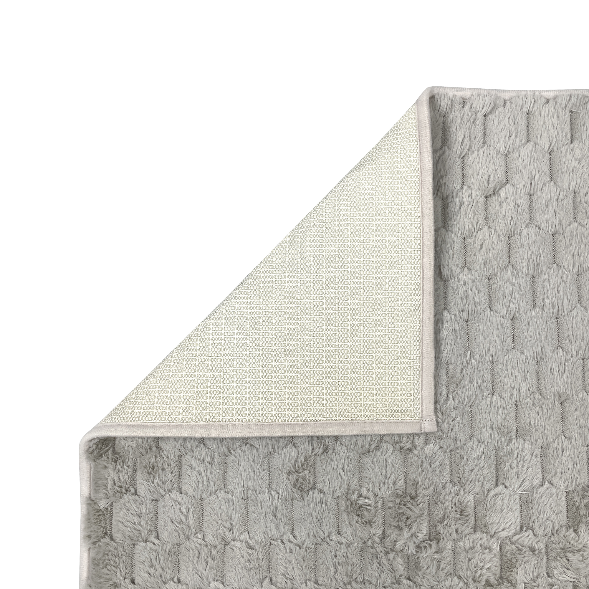 Коврик для ванной комнаты,  50*80 см, HONEY жемчужно-серый