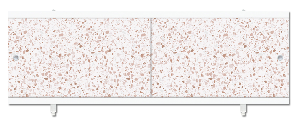 Экран п/в "Кварт" камешки бежевые 1,68 (6)