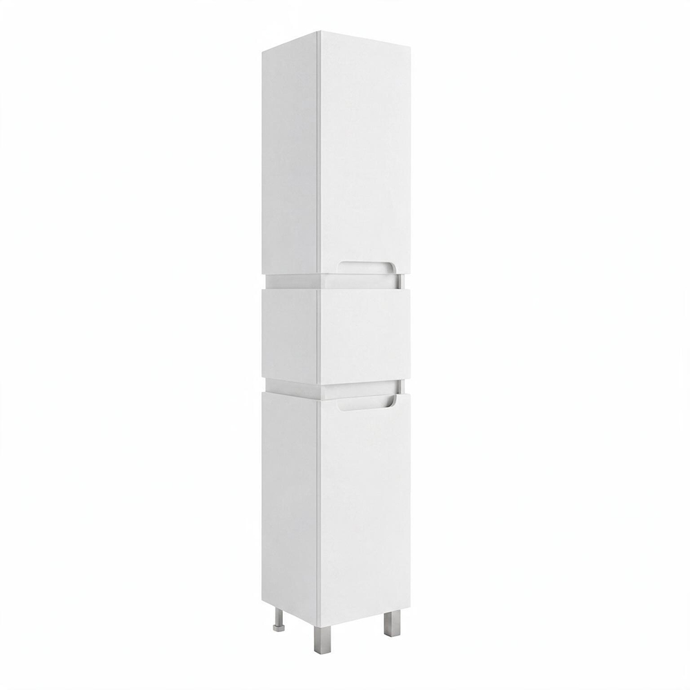 40 Пенал-шкаф "Веста 40", цвет белый глянец, Pur-клей