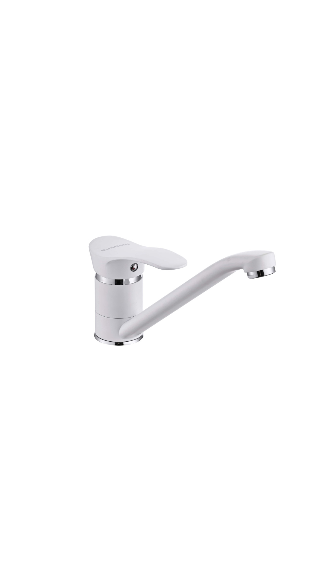 СОРТ 2 Simple white FK07W-PVD Смеситель для кухни латунь, белый EvaGold