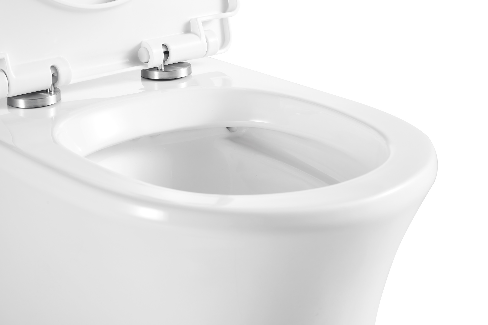 Унитаз подвесной K501 безободковый, сиденье тонкое ДП, крепления