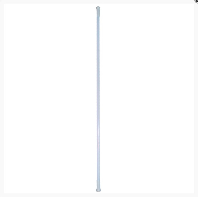 Карниз для ванной телескопический  110-200 см белый, т/у