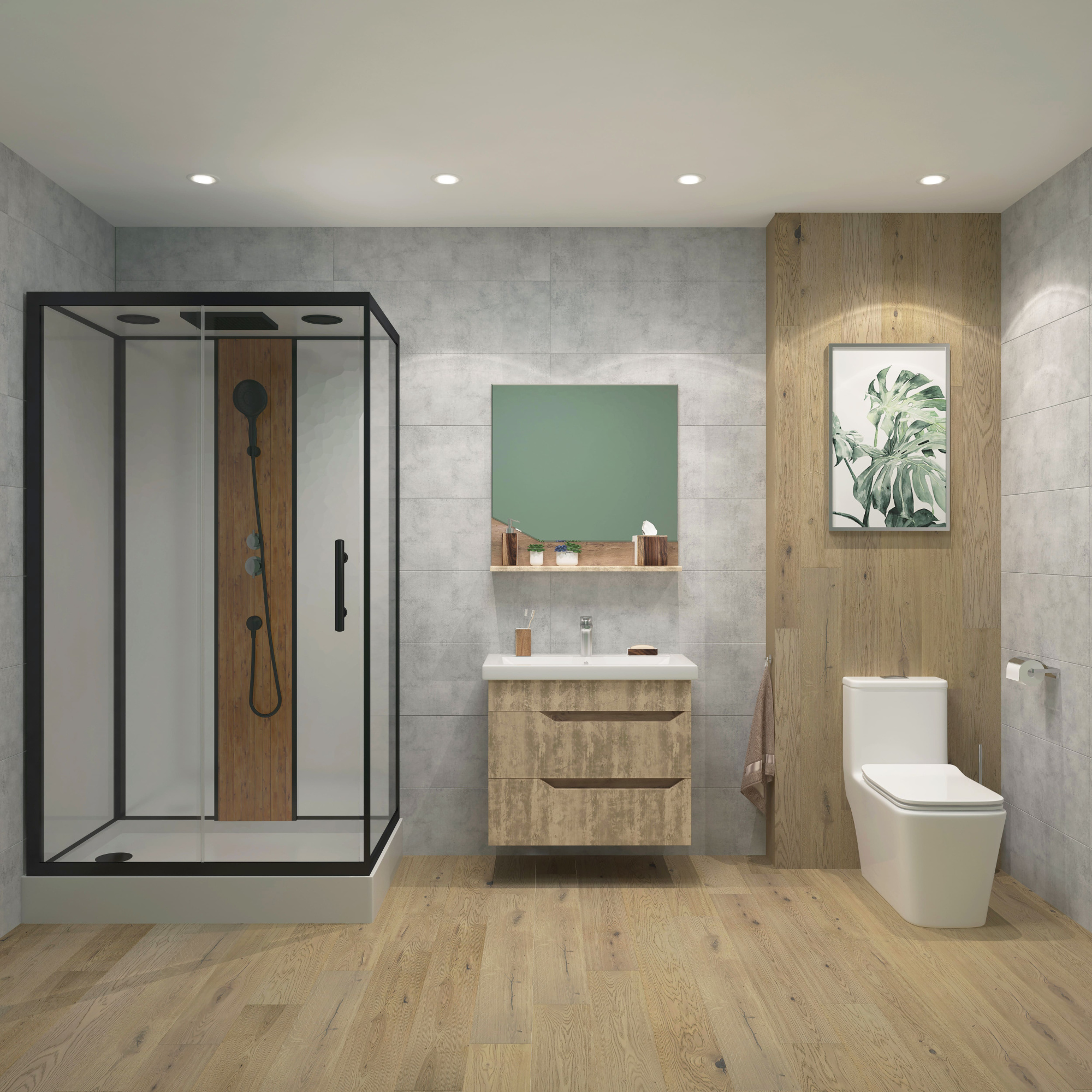 80 Подвесная тумба "Liberty 80" (ум. Грэмми 80; Como 80; Фостер 80) (травертин)  Pur-клей