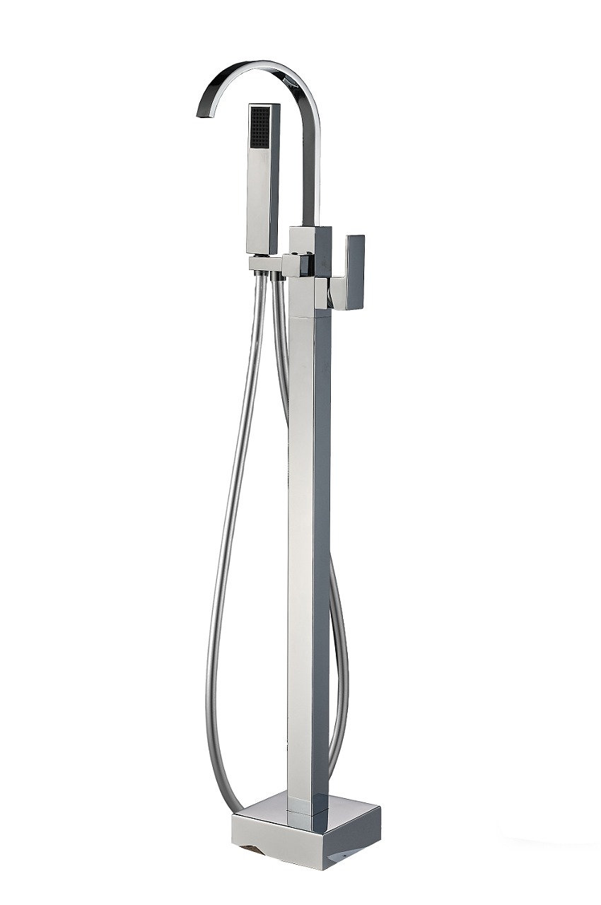 Напольный смеситель Капелла, хром, латунь, EvaGold