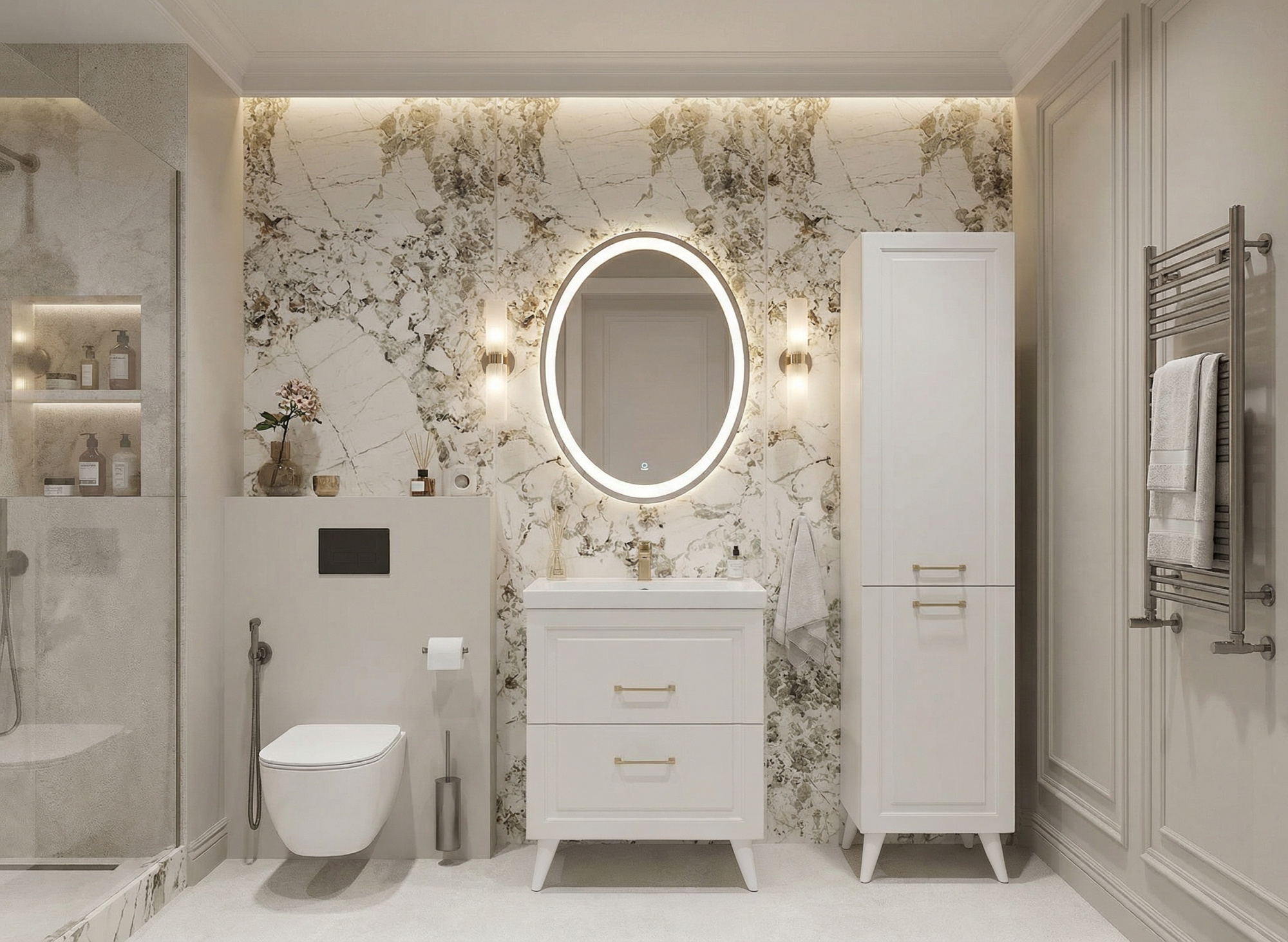 75 Тумба Орлеан 75 (ум. Эстель 75), (универсальная, цвет белый)