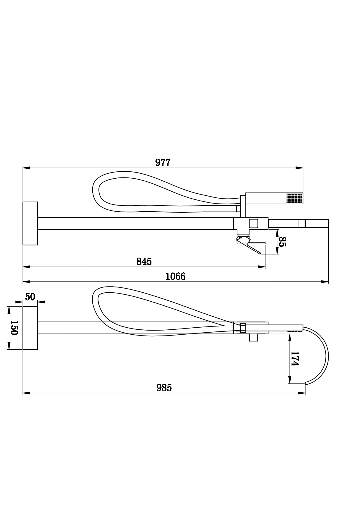 Напольный смеситель Капелла, хром, латунь, EvaGold