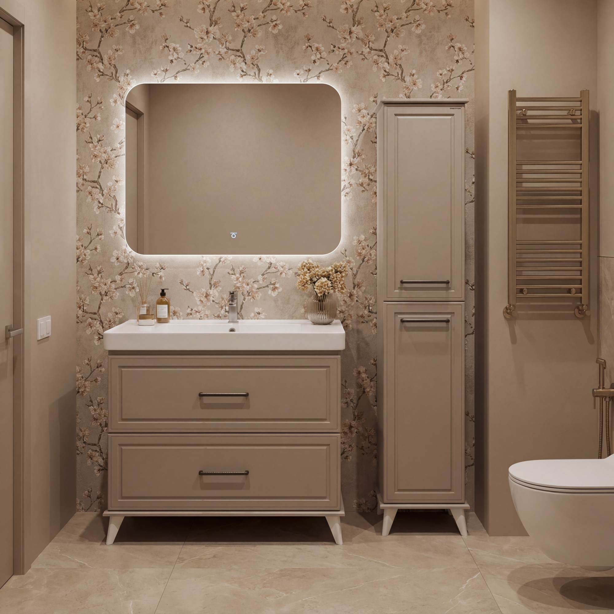 100 Тумба "Майкл 100" №2 (ум. Грэмми 1000), цвет мокка мусс