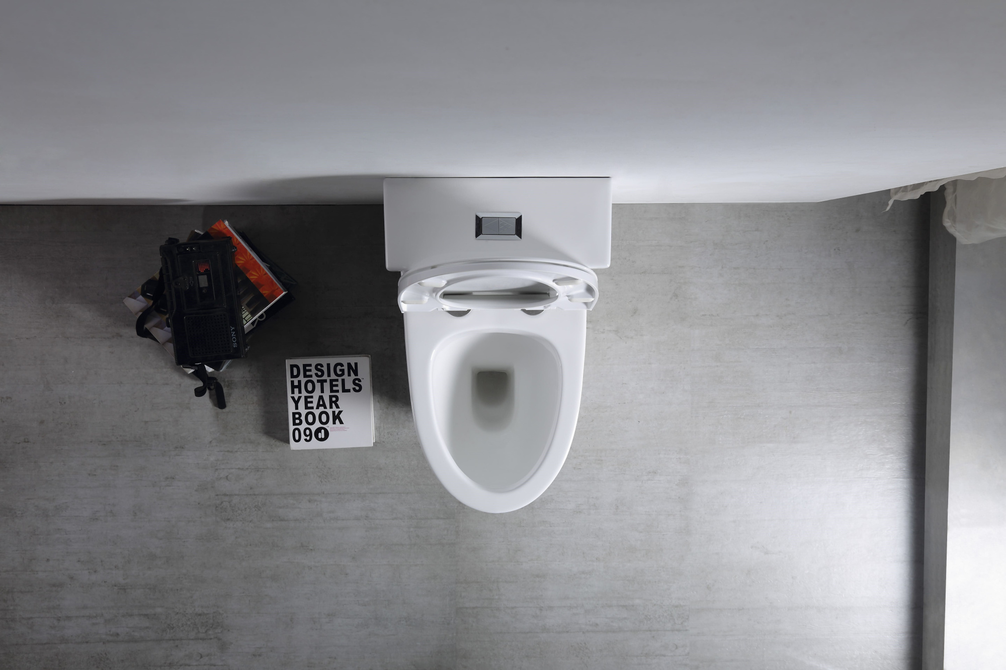 Унитаз-моноблок SM9609 безободковый, сиденье тонкое ДП, арматура (с гофрой и подводкой)