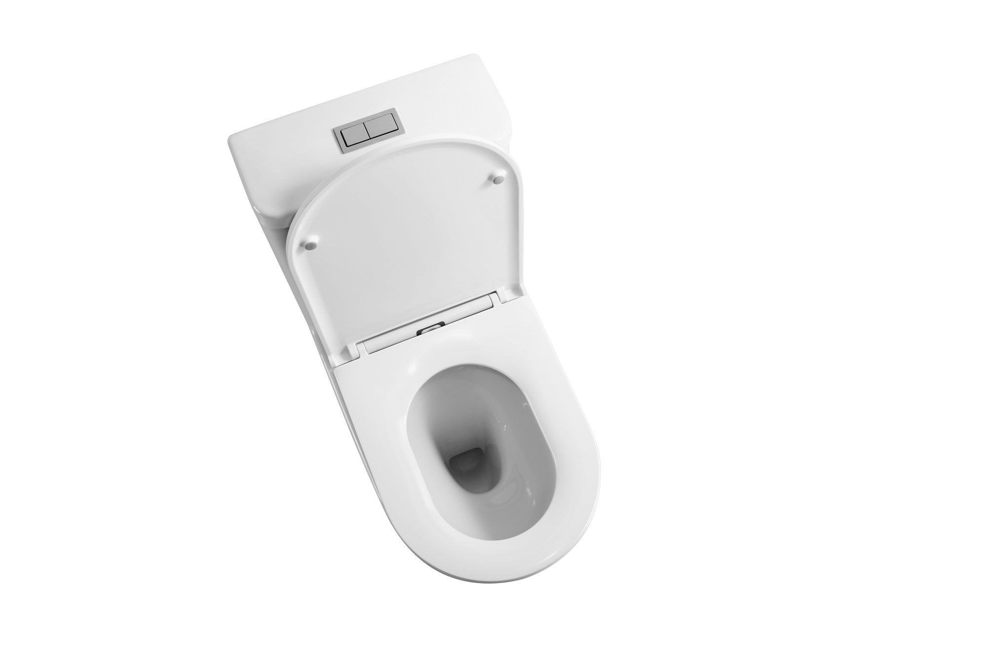 Унитаз-моноблок 5005T безободковый круговой смыв, сиденье тонкое ДП, арматура (с гофрой и подводкой)