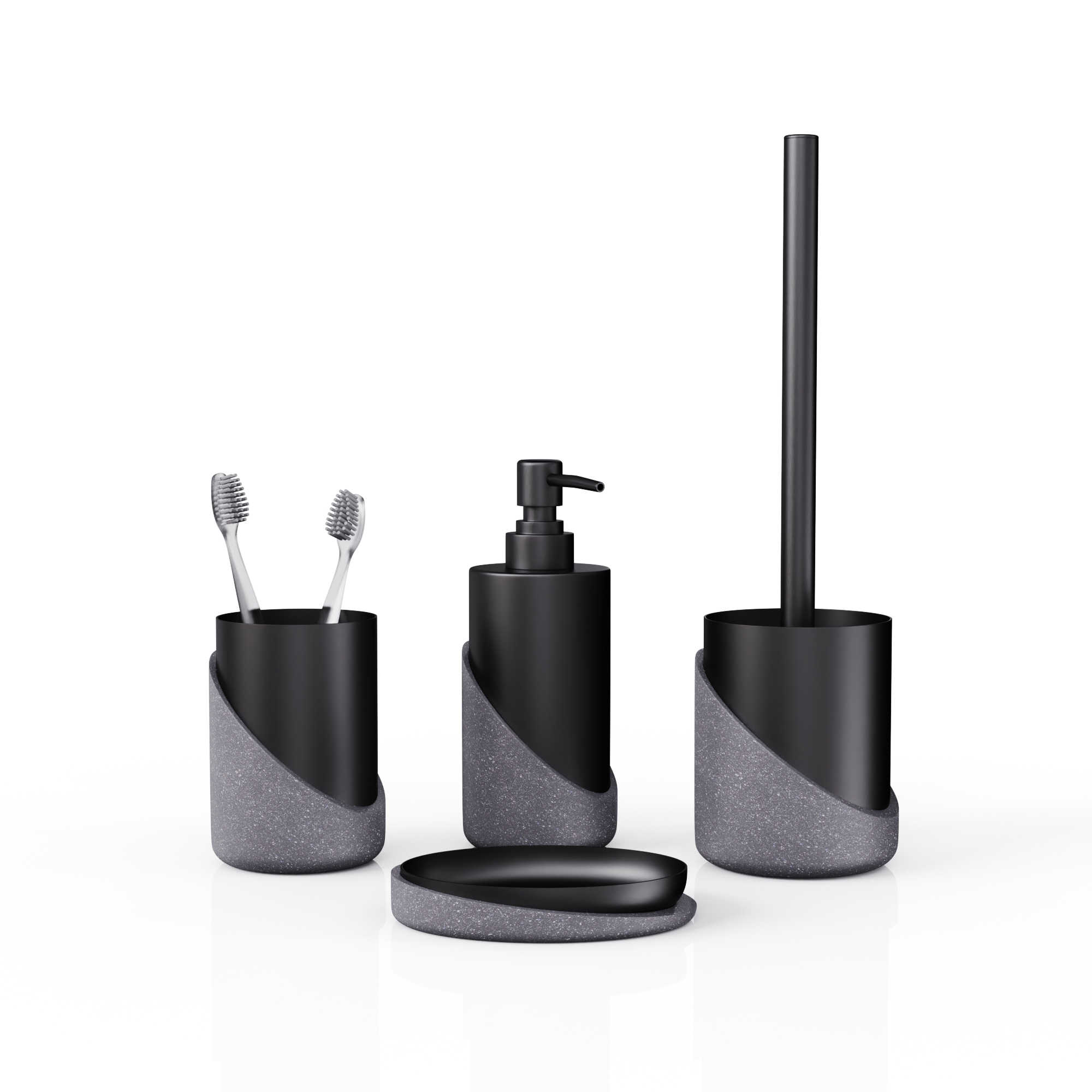 Мыльница настольная, GRANIT DARK, полирезин