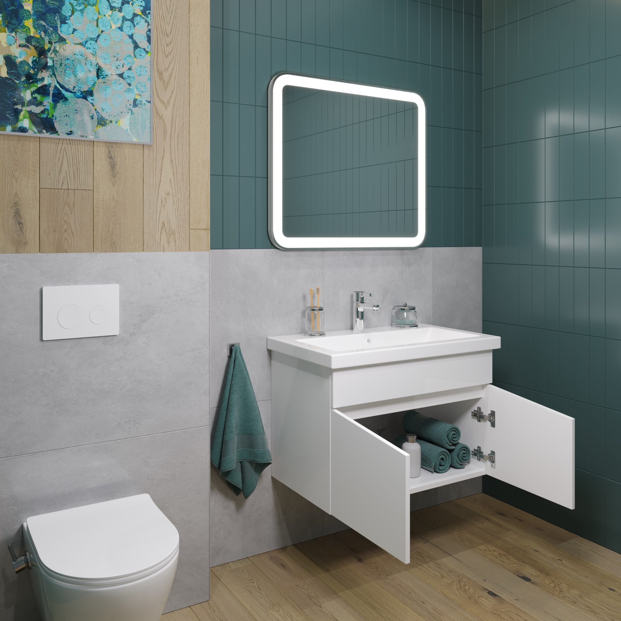 80 Подвесная тумба «Bricks 80» (ум. Como 80, Fest 80)