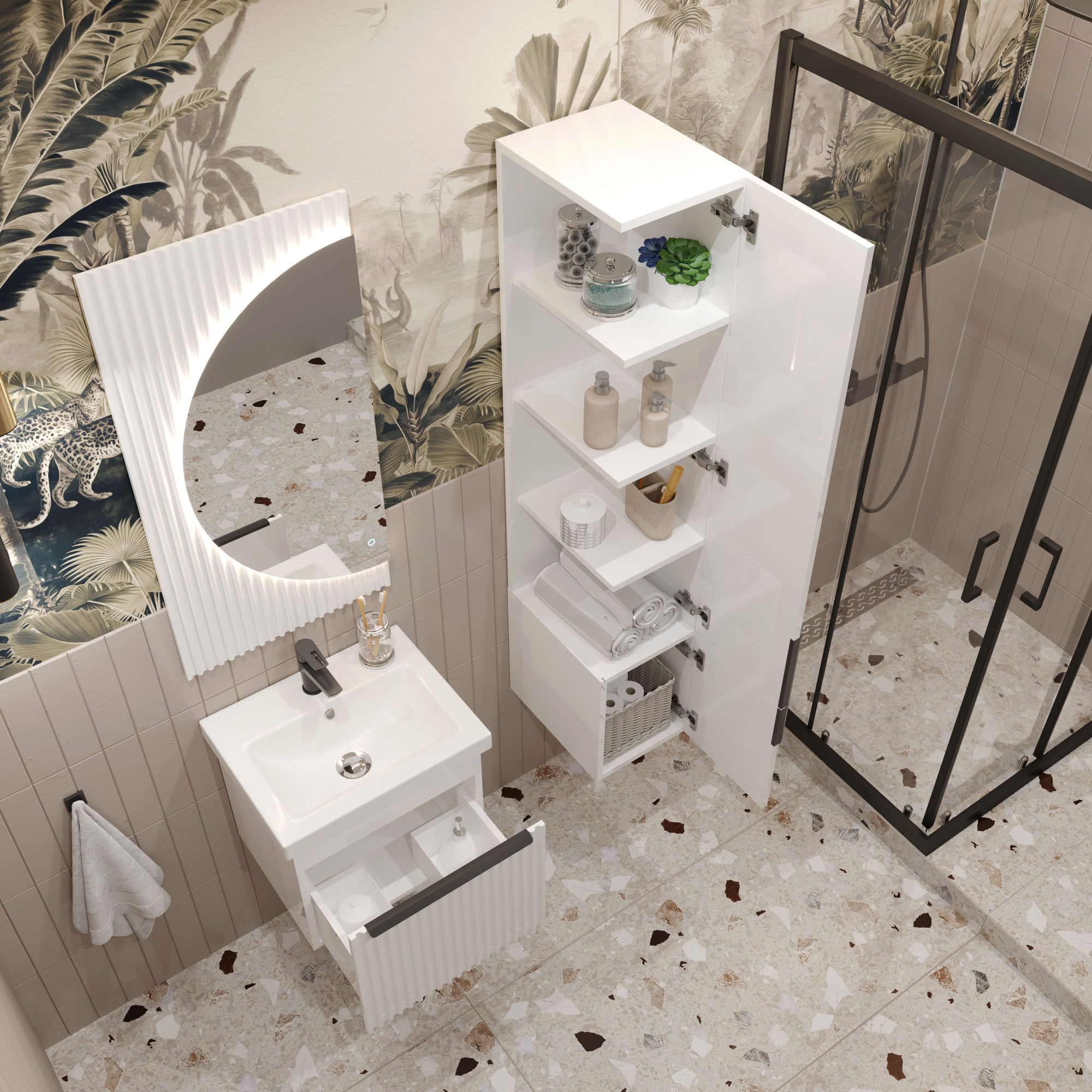 50 Зеркало "Tai 50" Белый