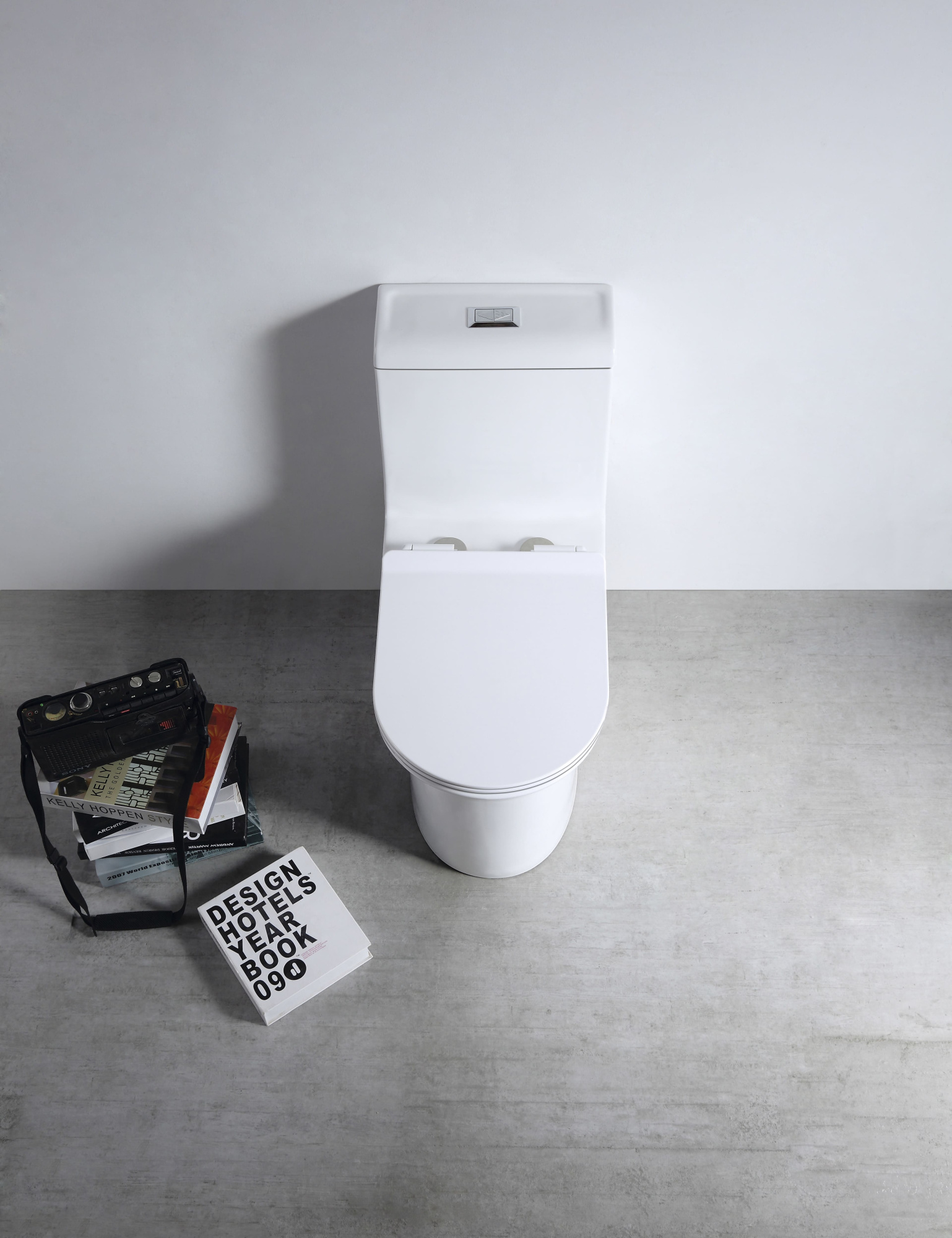 Унитаз-моноблок SM9610R безободковый, сиденье тонкое ДП, арматура (с гофрой и подводкой)