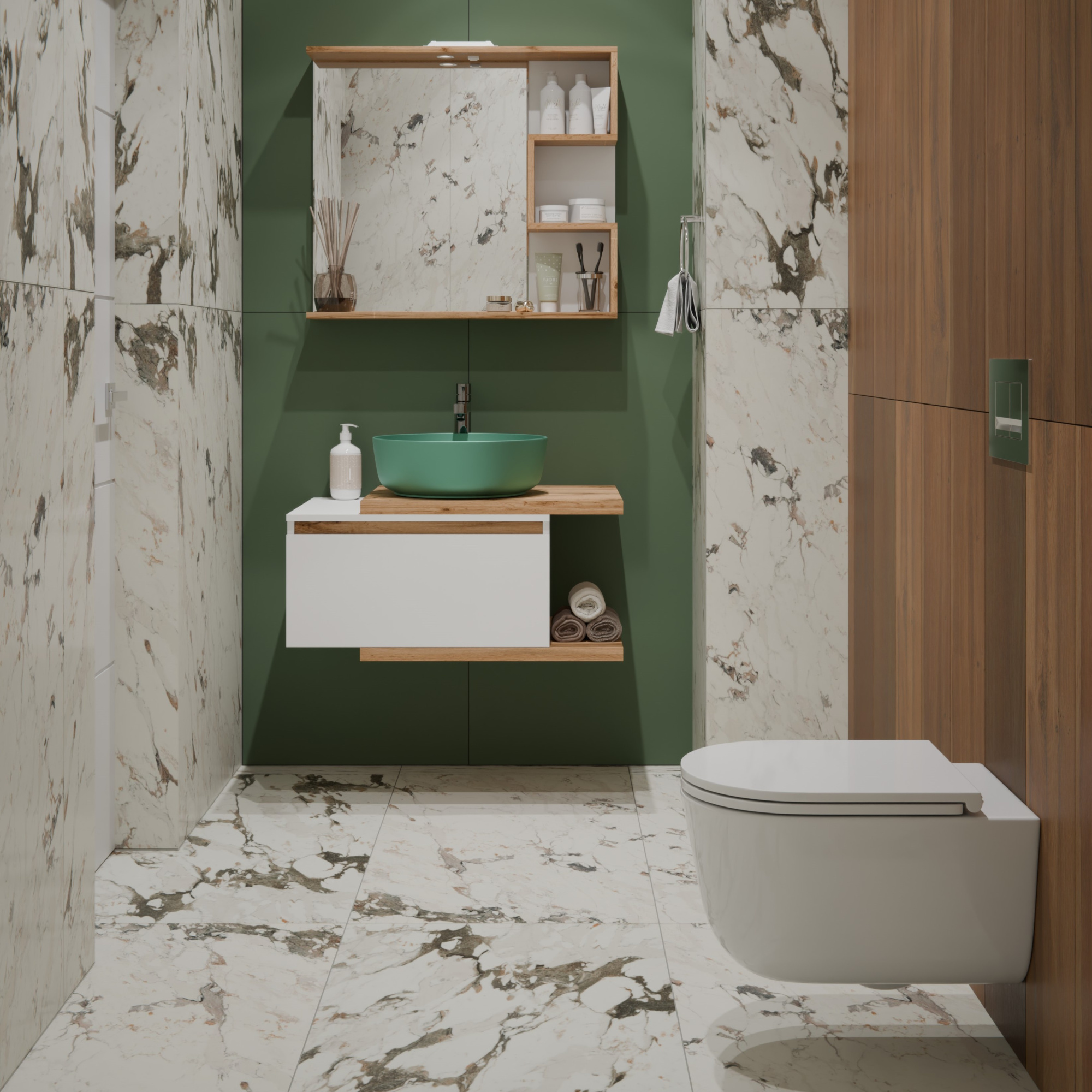 Унитаз подвесной K708T с круговым смывом безободковый, сиденье тонкое ДП, крепления