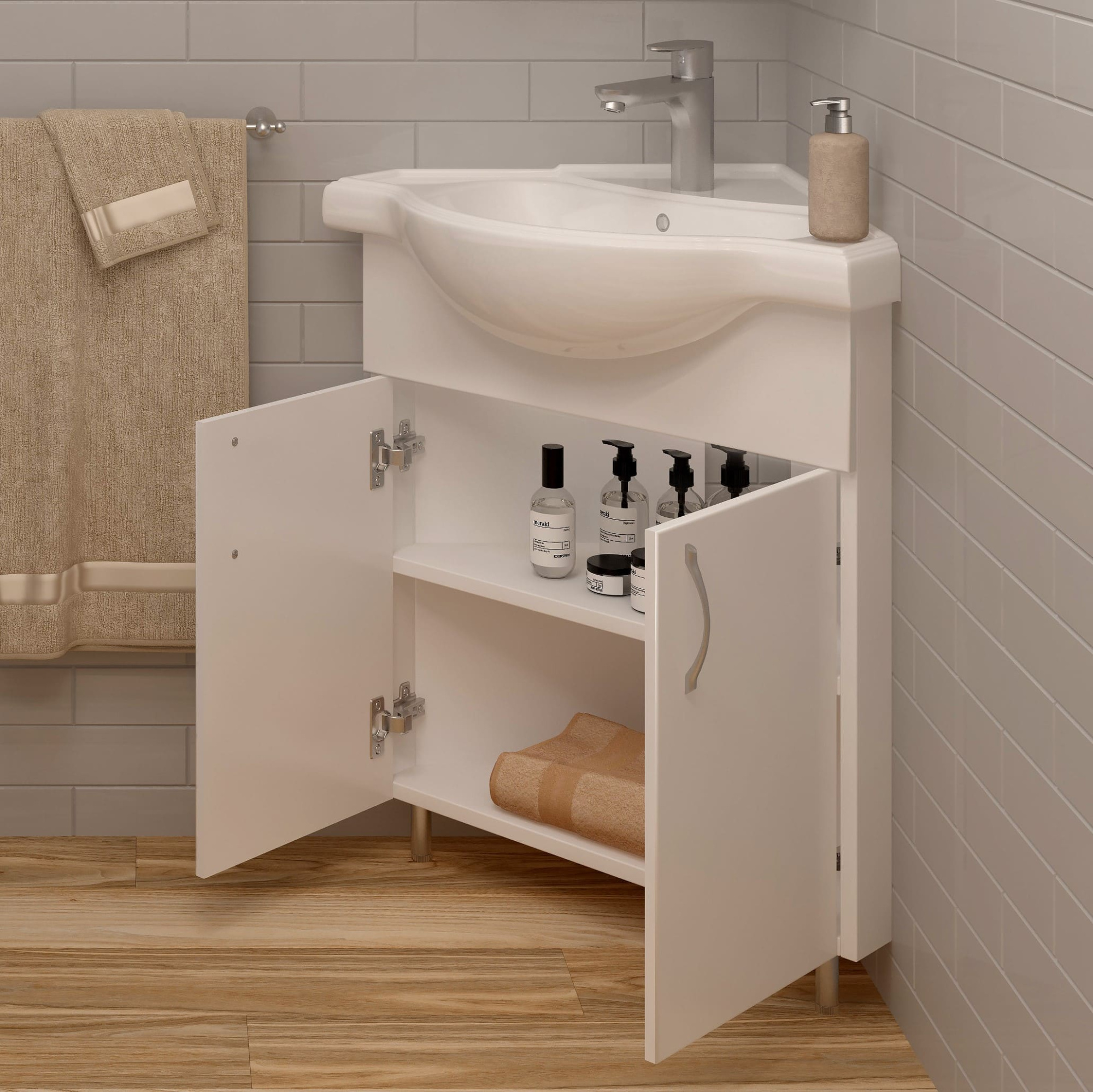 65 Тумба Бронт 65 угловая (ум. Классик 65 угловой) в разборе